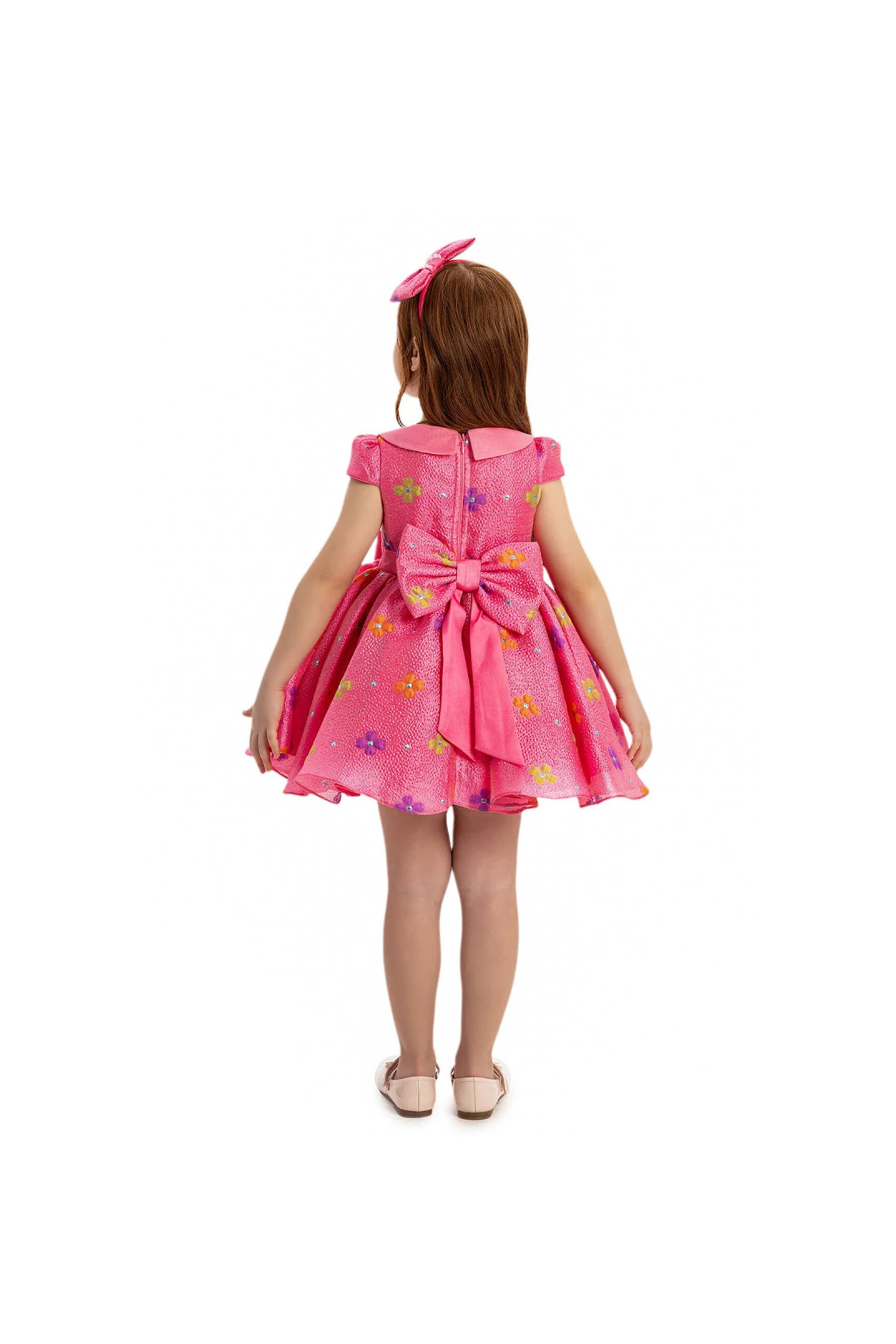 Floral Joy Elbise & Saç Aksesuarlı 2’li Takım