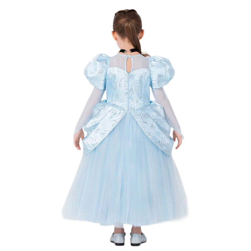 Blue Girls Princess Kostüm 