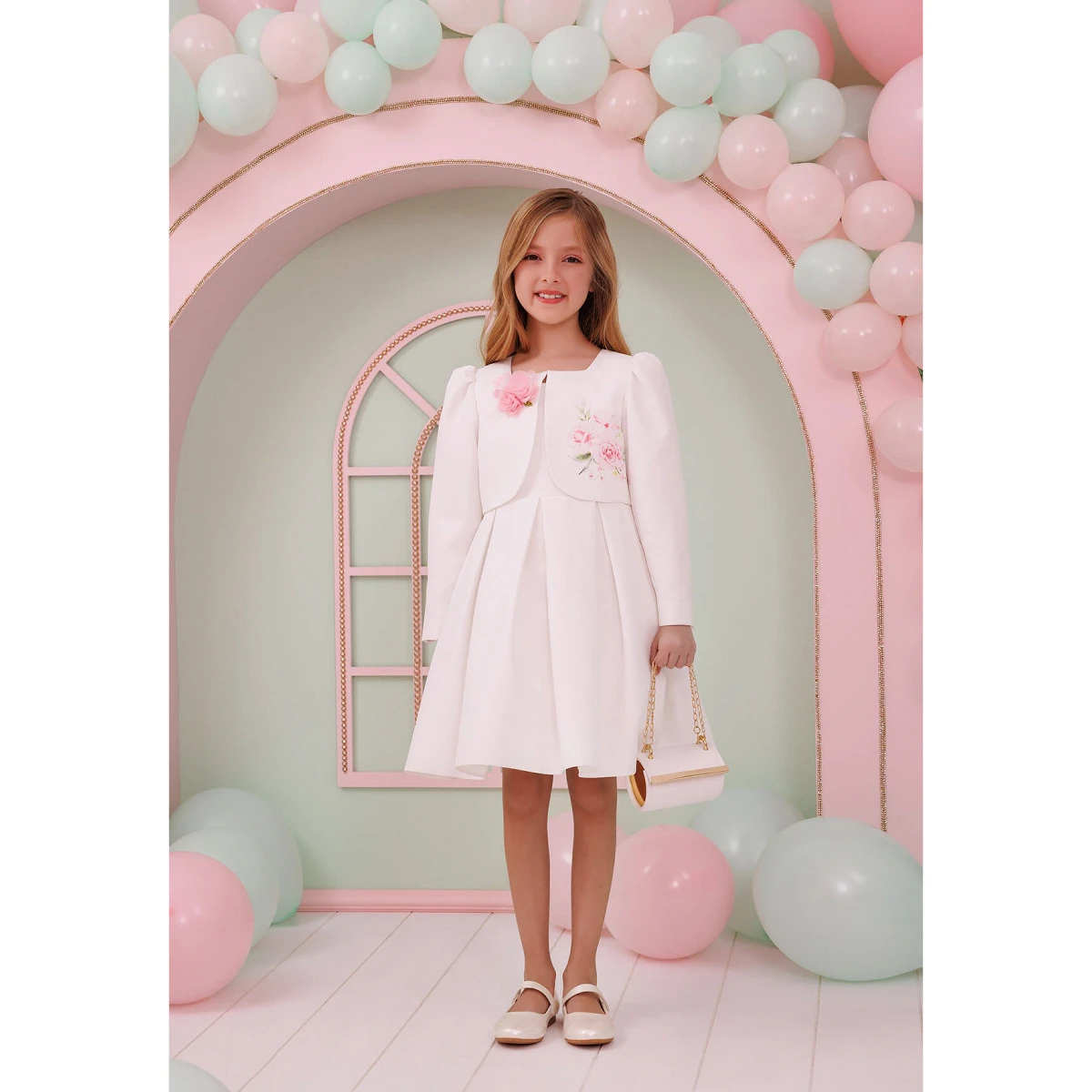 Elegant Bloom Elbise 3’lü Takım