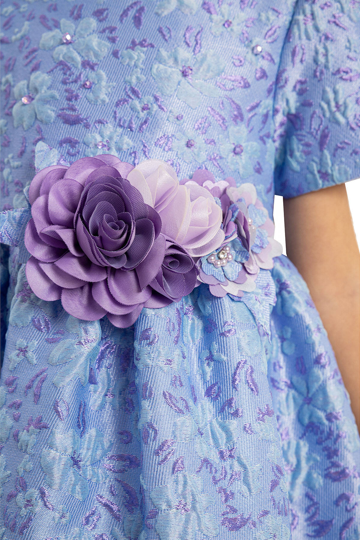 Lilac Elegance Elbise & Çanta 2’li Takım