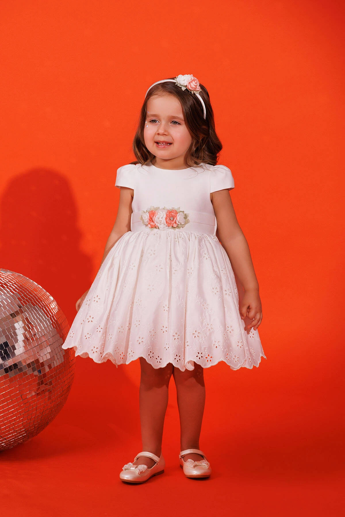 Sweet Rose Elbise & Saç Aksesuarlı 2’li Takım