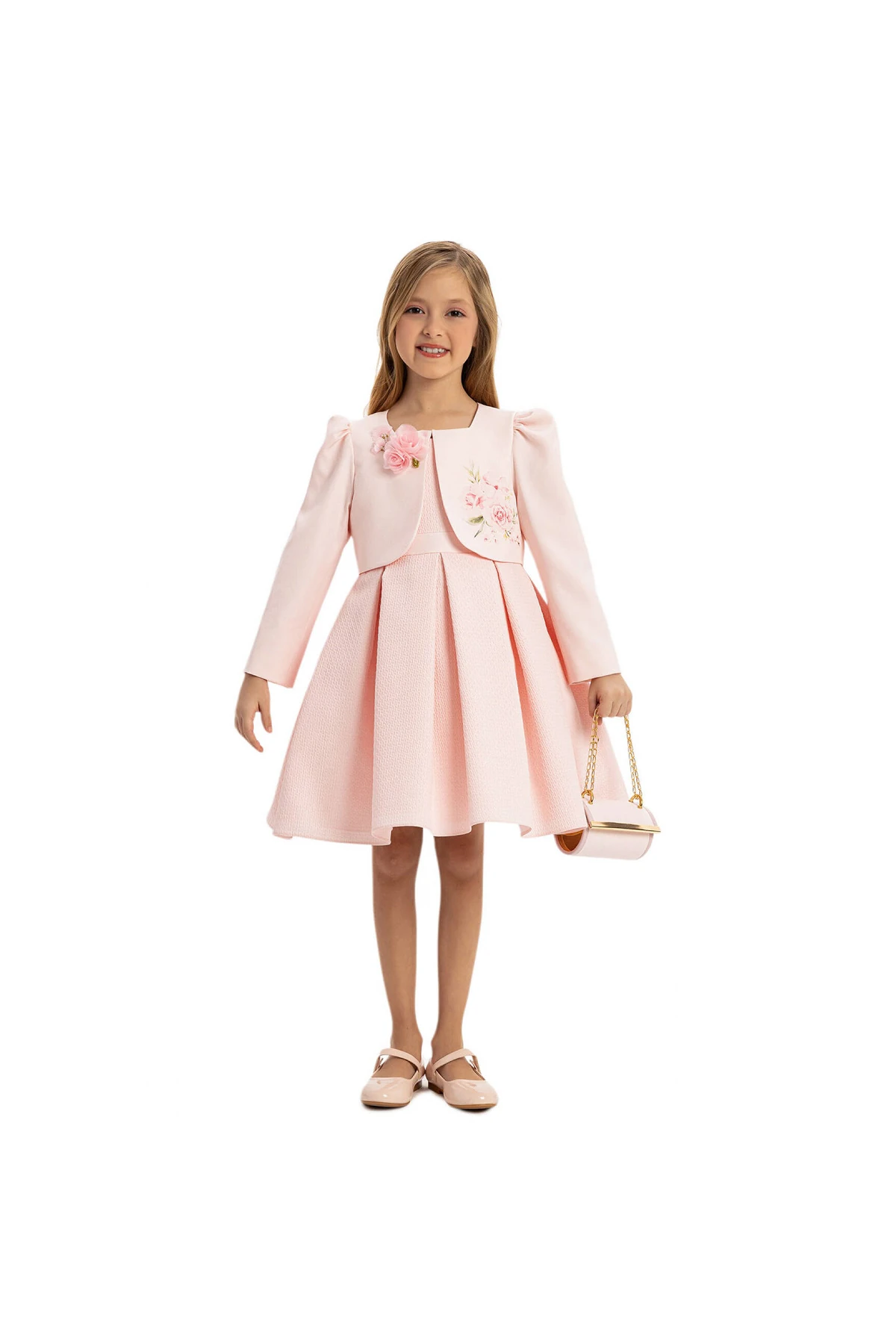 Elegant Bloom Elbise 3’lü Takım