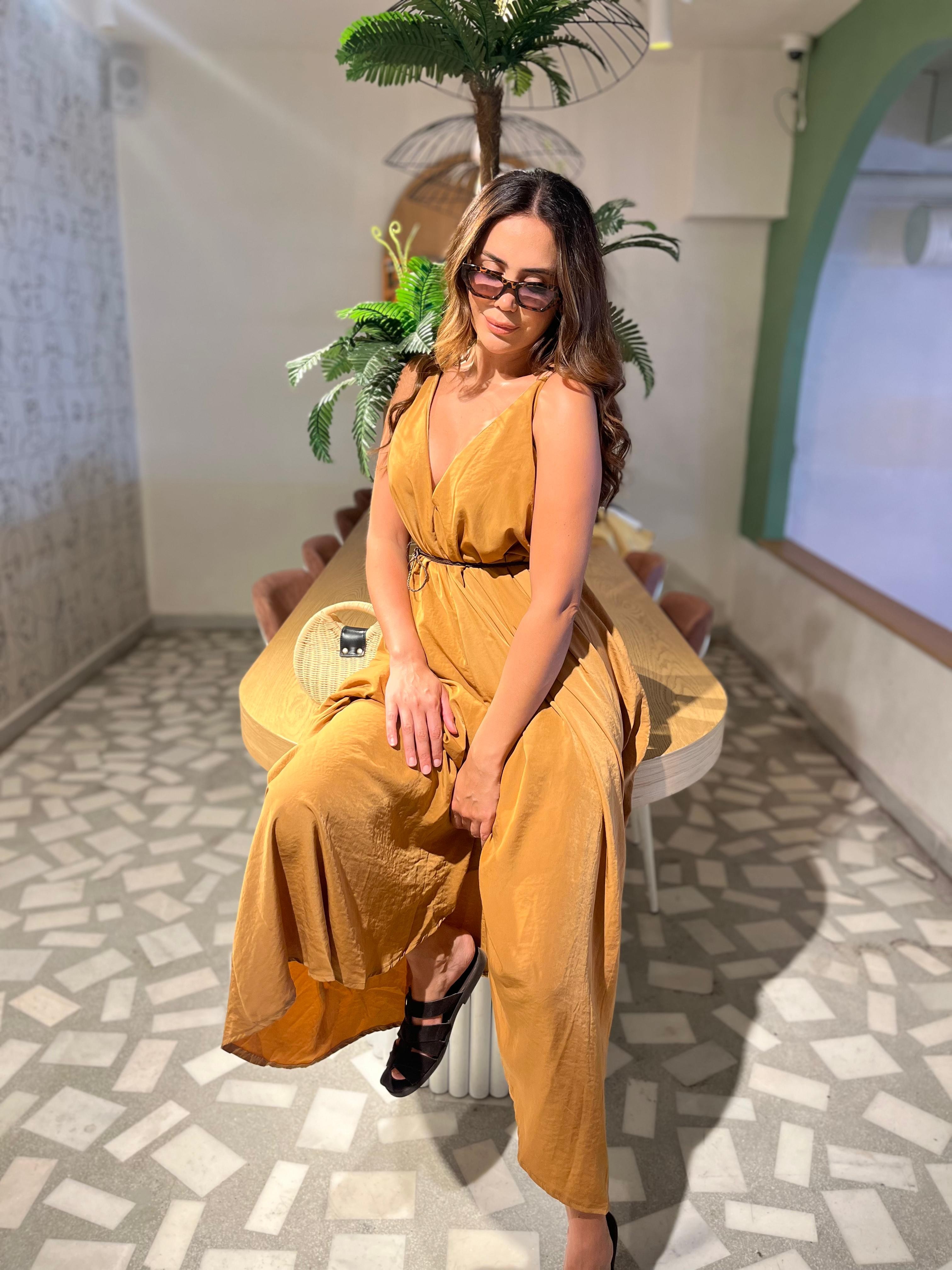 İp Detaylı Helen Elbise