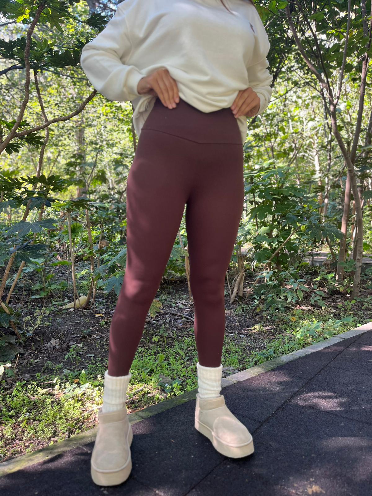 Oysho Kumaş Tayt - Kahve