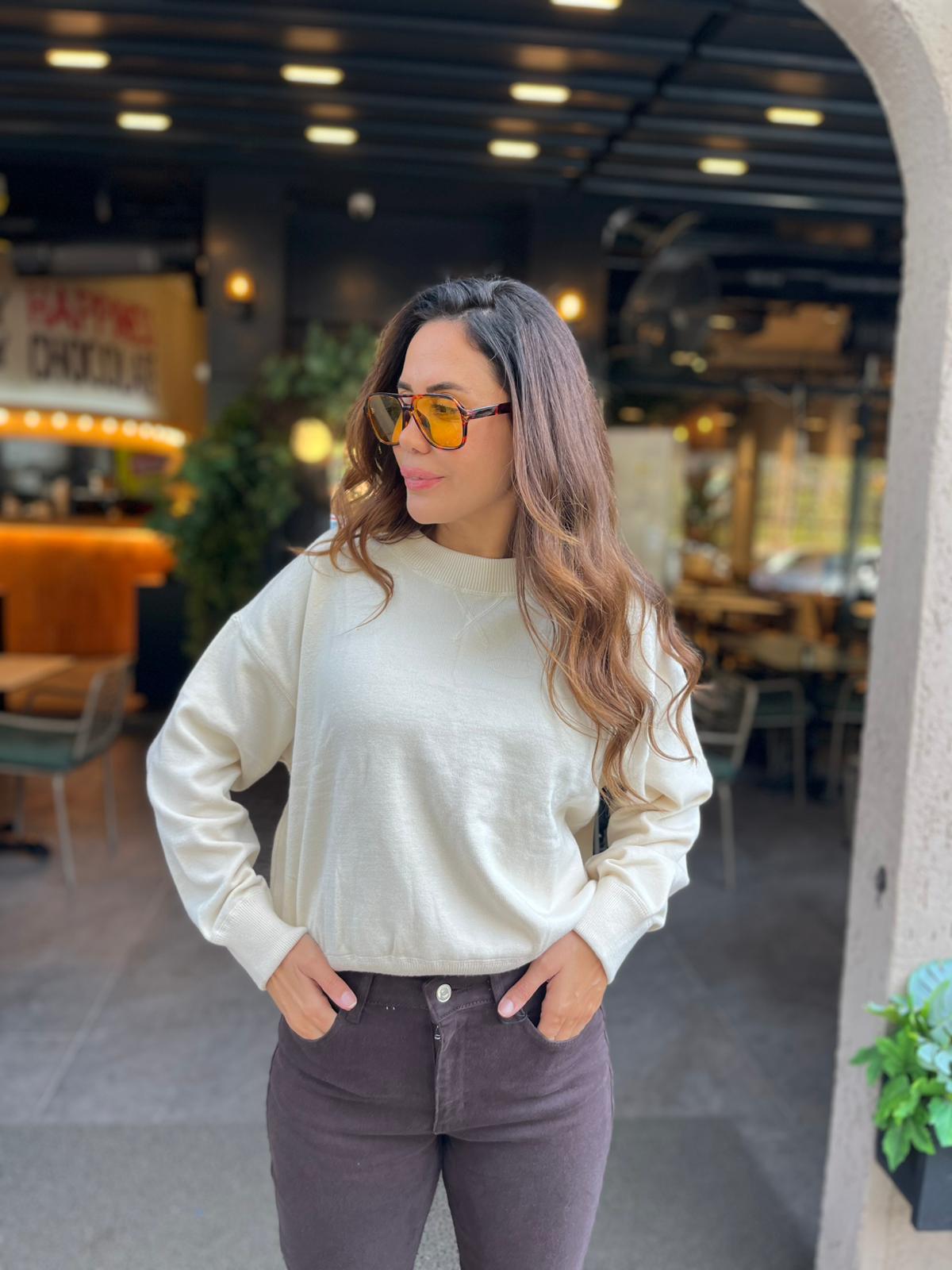 Premium Basic Triko  - Ekru