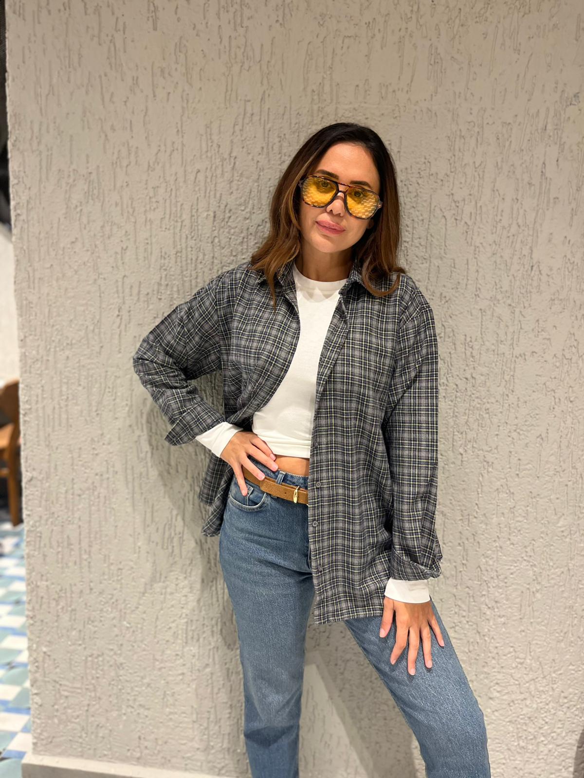 Tek Cepli Ekoseli Gömlek 