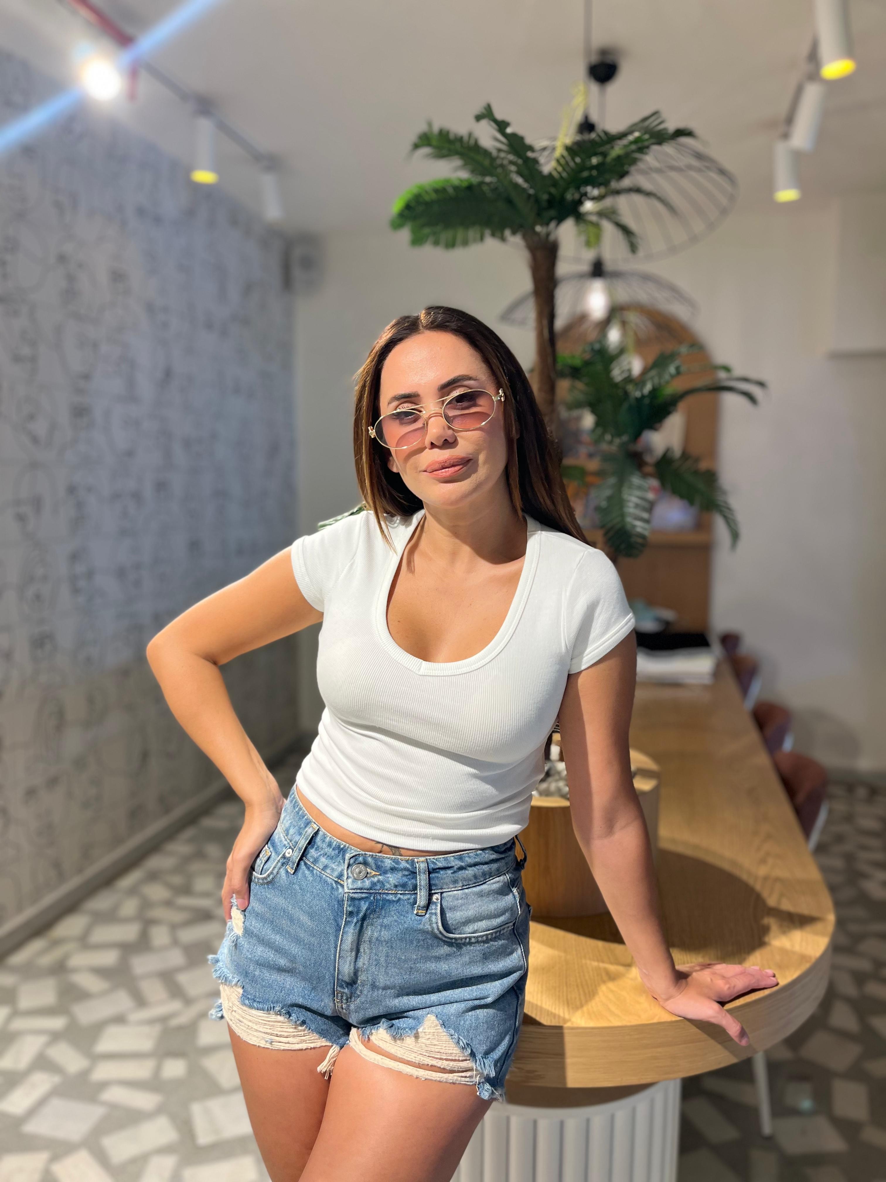 Fitilli v Yaka Crop Top
