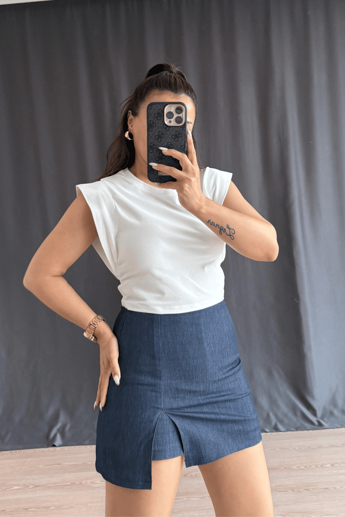 Tinty Crop Bluz