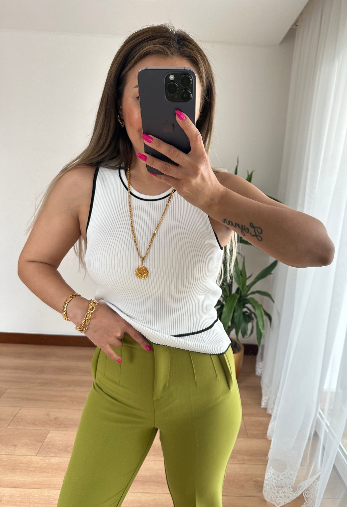 ZARA MODEL PANTOLON • YEŞİL