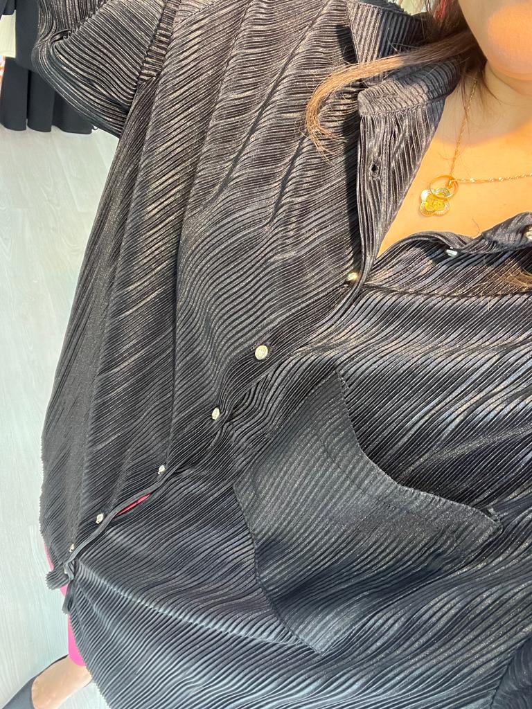 Krinkıl Gömlek Siyah