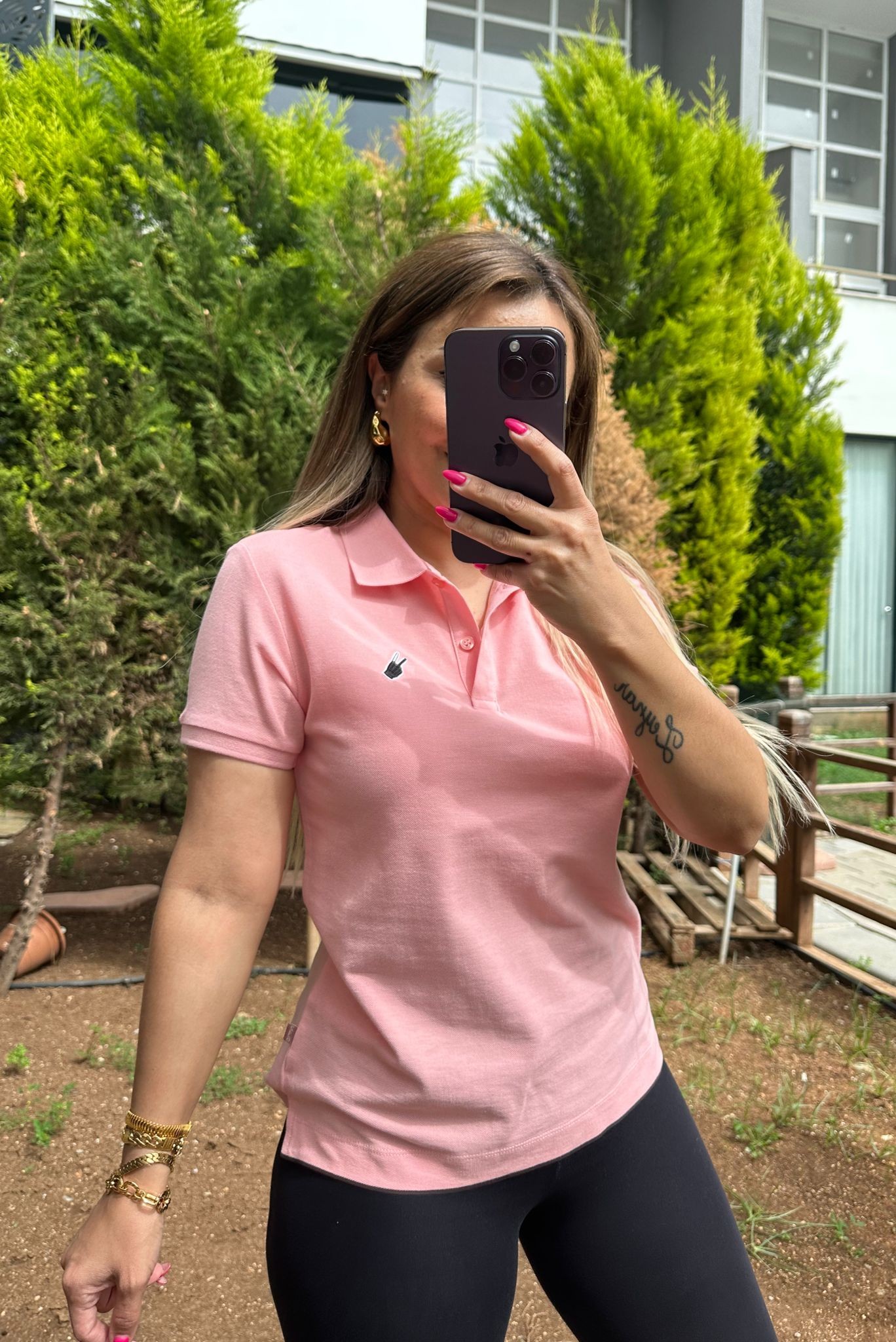 LACOSTE T-SHİRT • PEMBE