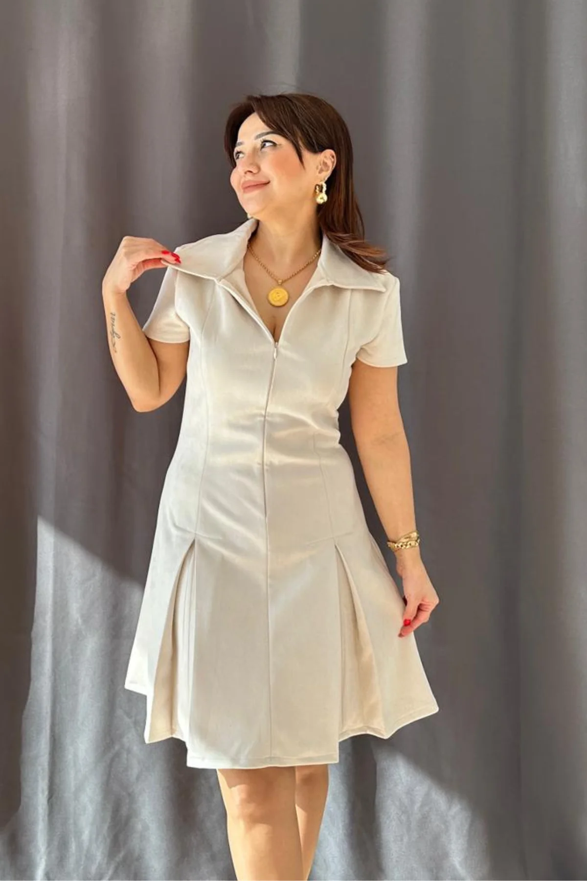 Kamryn Beyaz Düzensiz Set