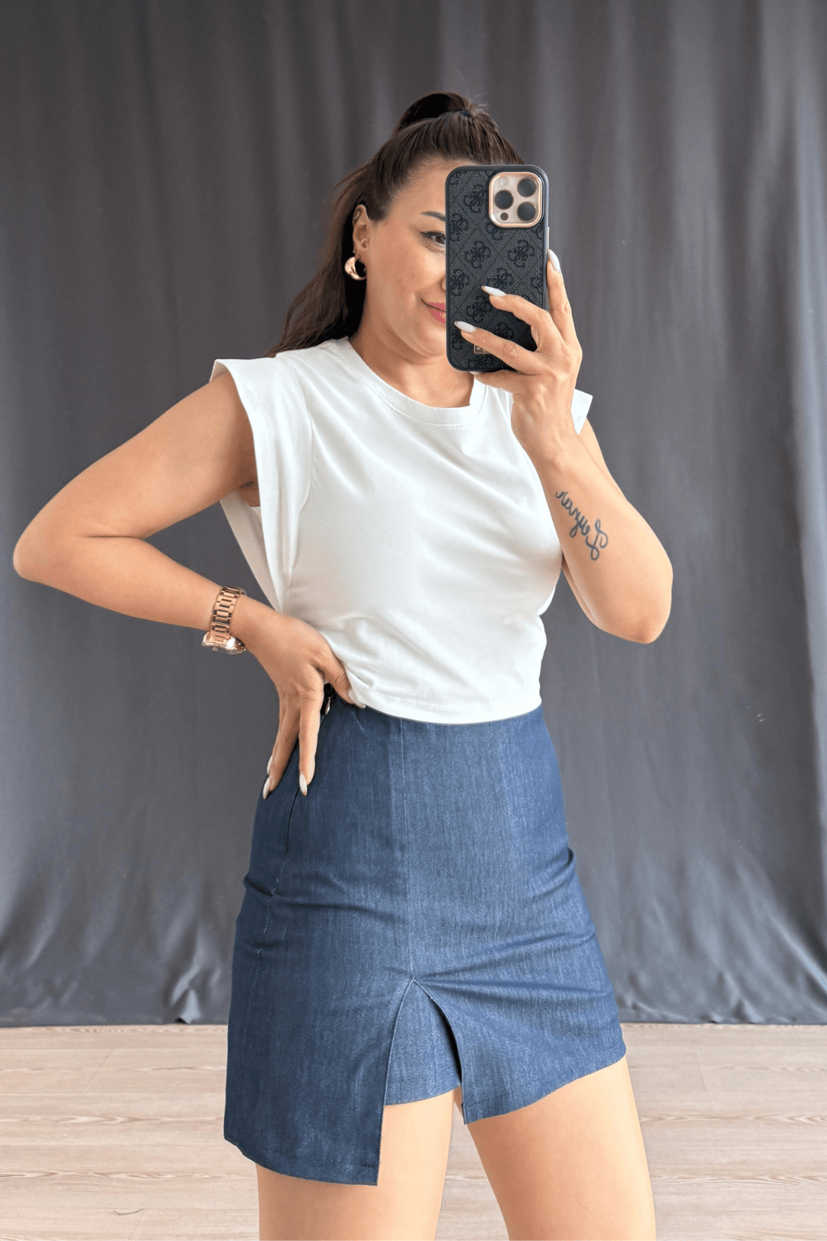 Tinty Crop Bluz