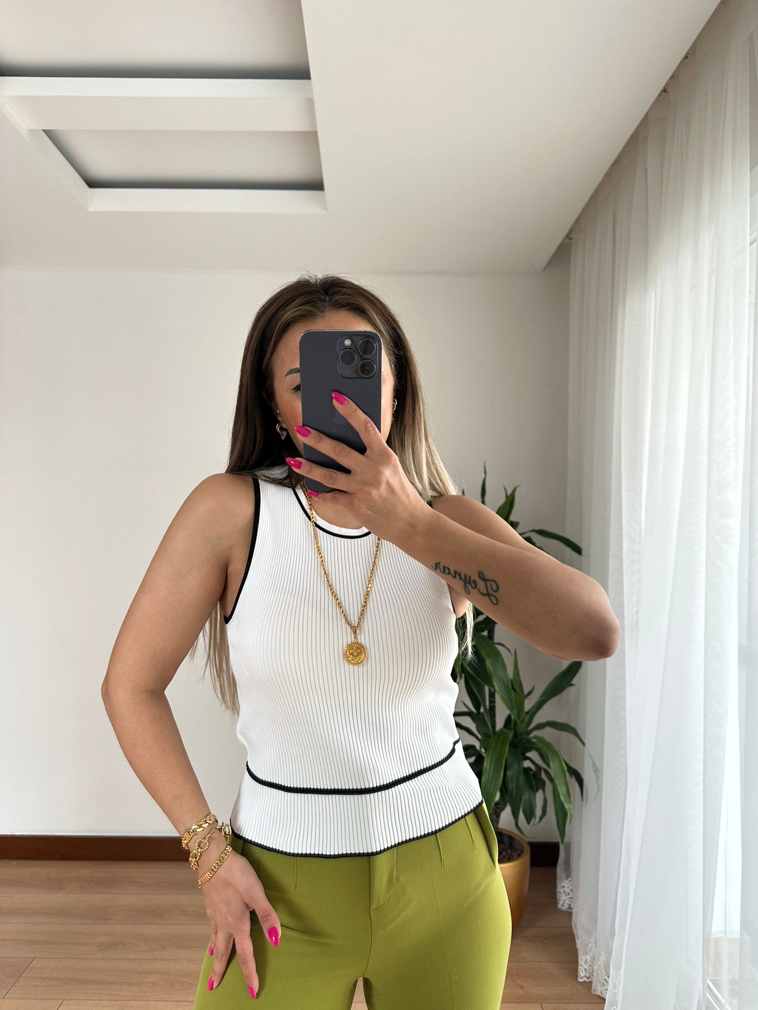 ZARA MODEL PANTOLON • YEŞİL