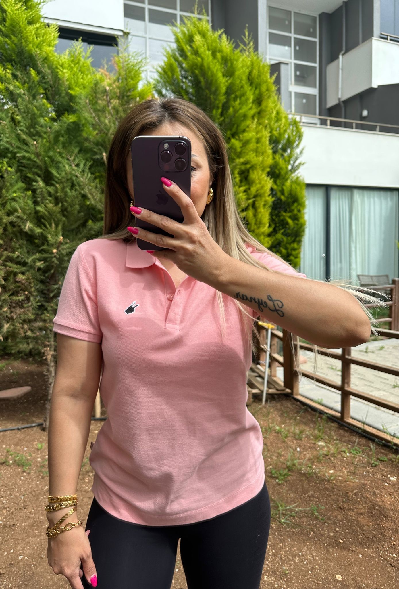 LACOSTE T-SHİRT • PEMBE