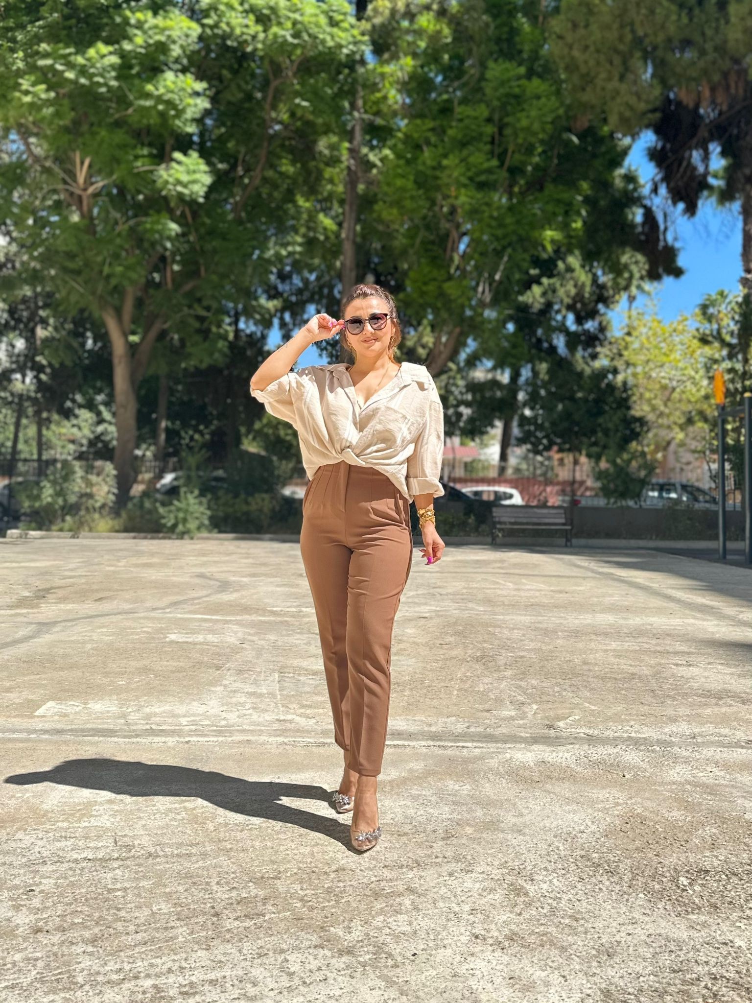 Zara Model Pantolon Kahverengi