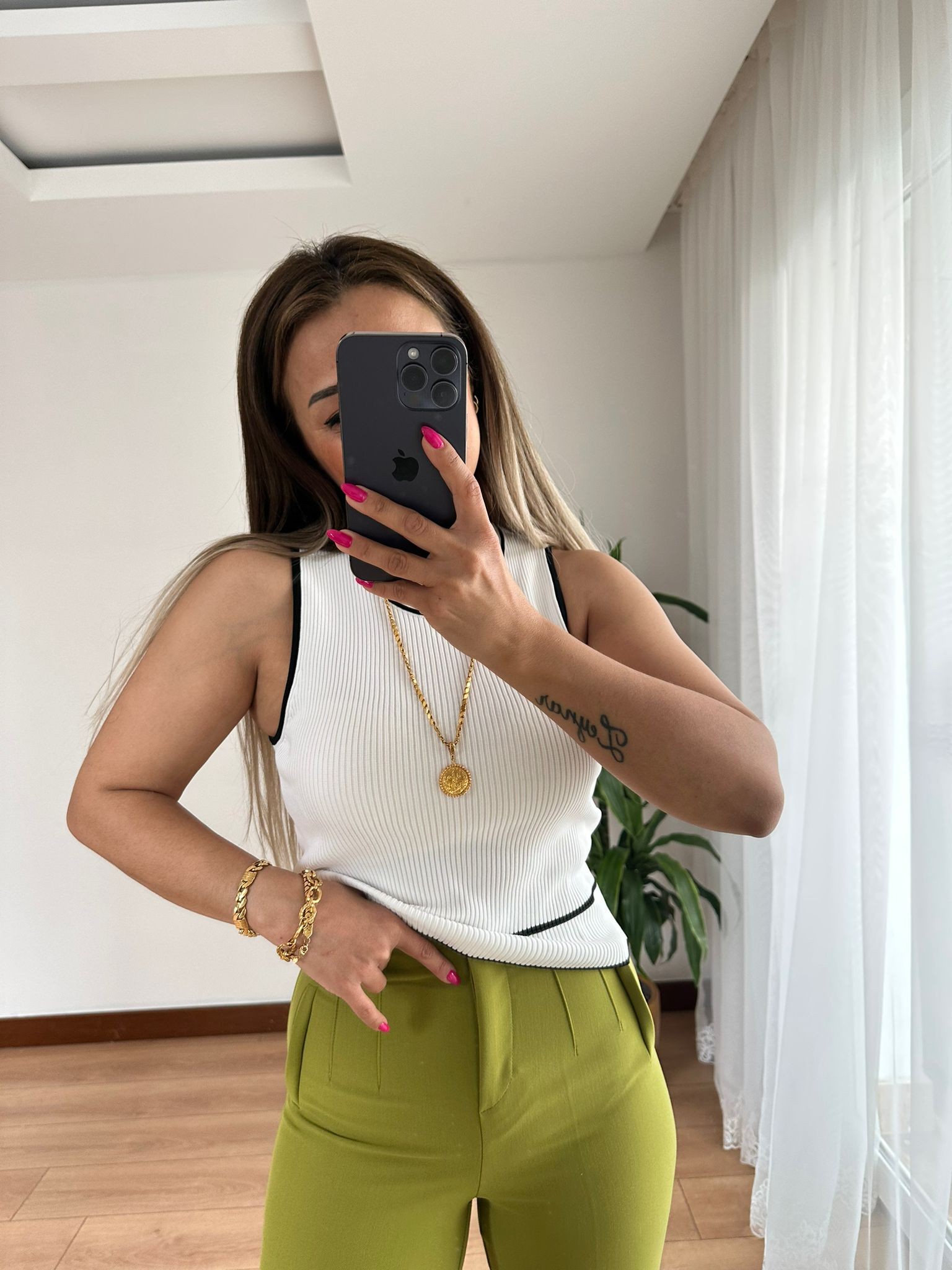 ZARA MODEL PANTOLON • YEŞİL