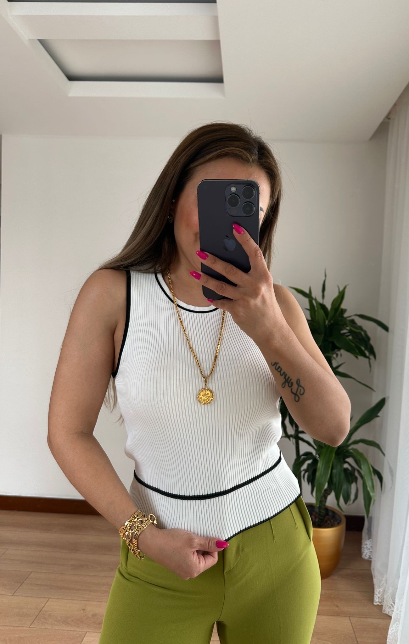 ZARA MODEL PANTOLON • YEŞİL