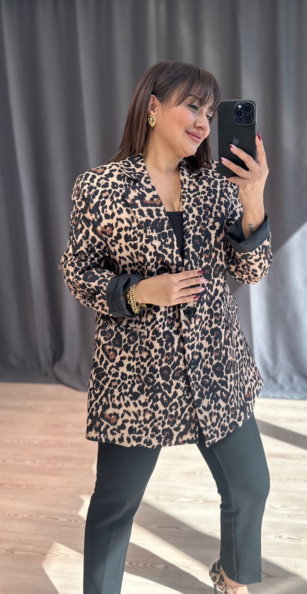 LEOPAR DESENLİ BLAZER