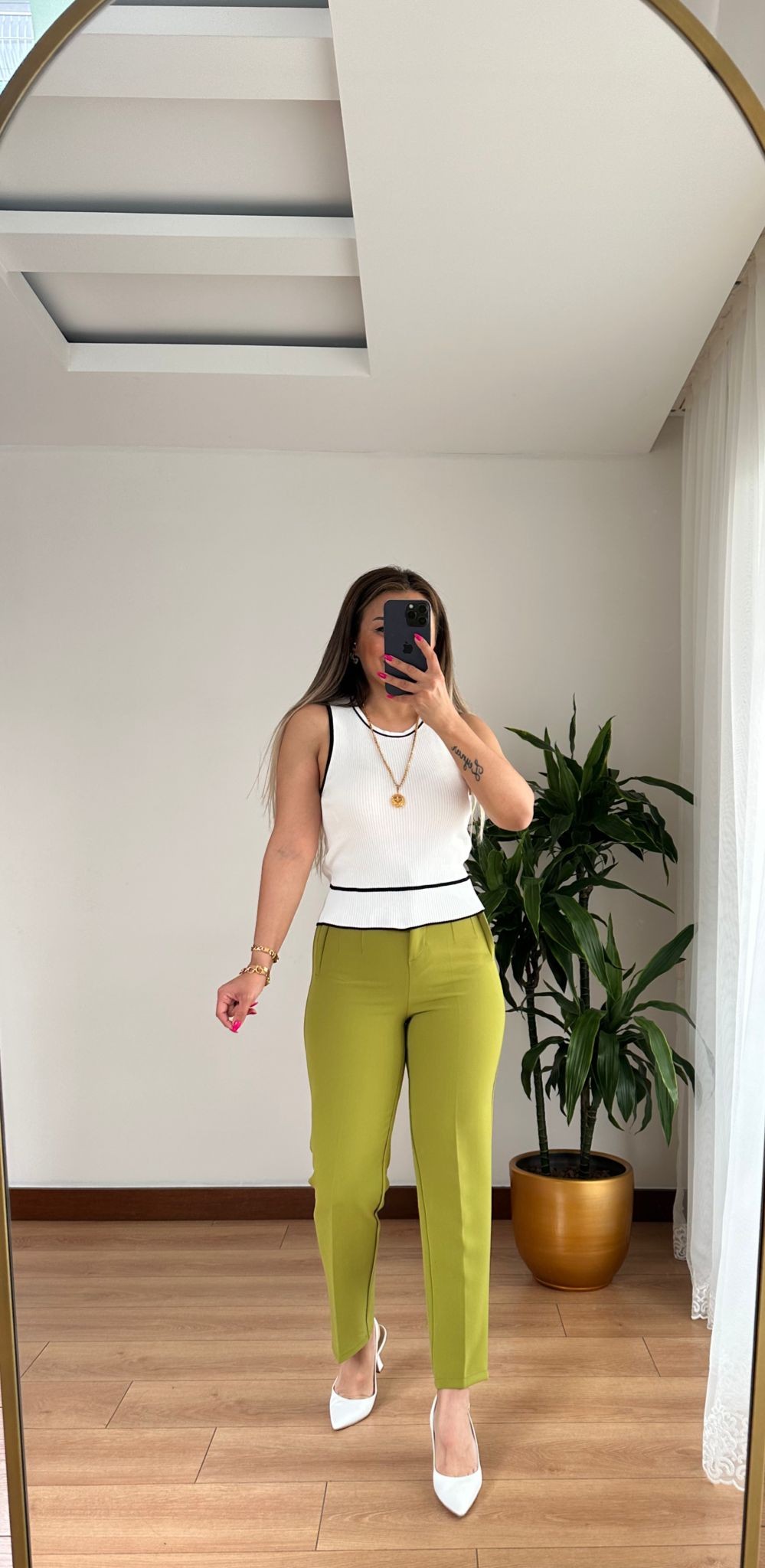 ZARA MODEL PANTOLON • YEŞİL