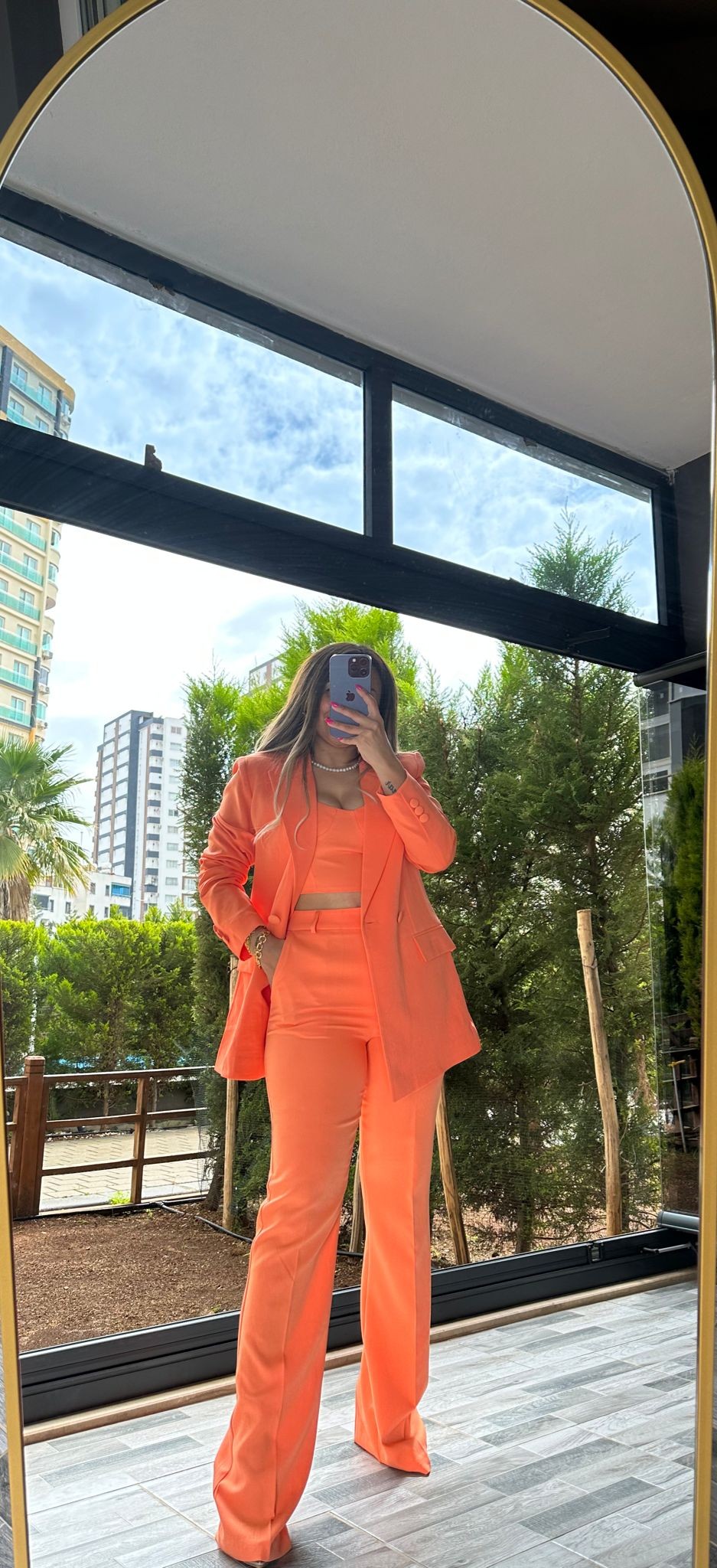 BLAZER CEKET TAKIM 3'LÜ • TURUNCU