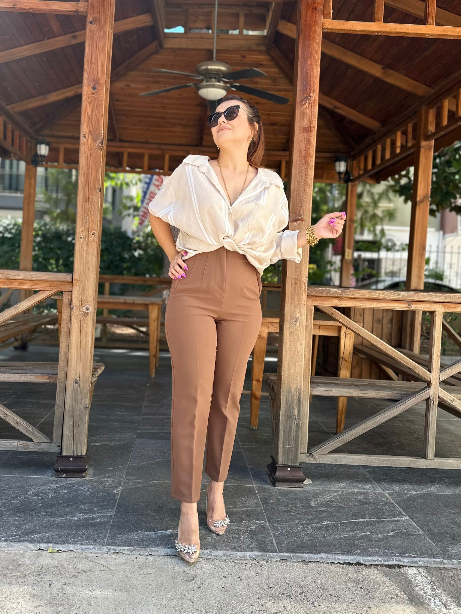 Zara Model Pantolon Kahverengi