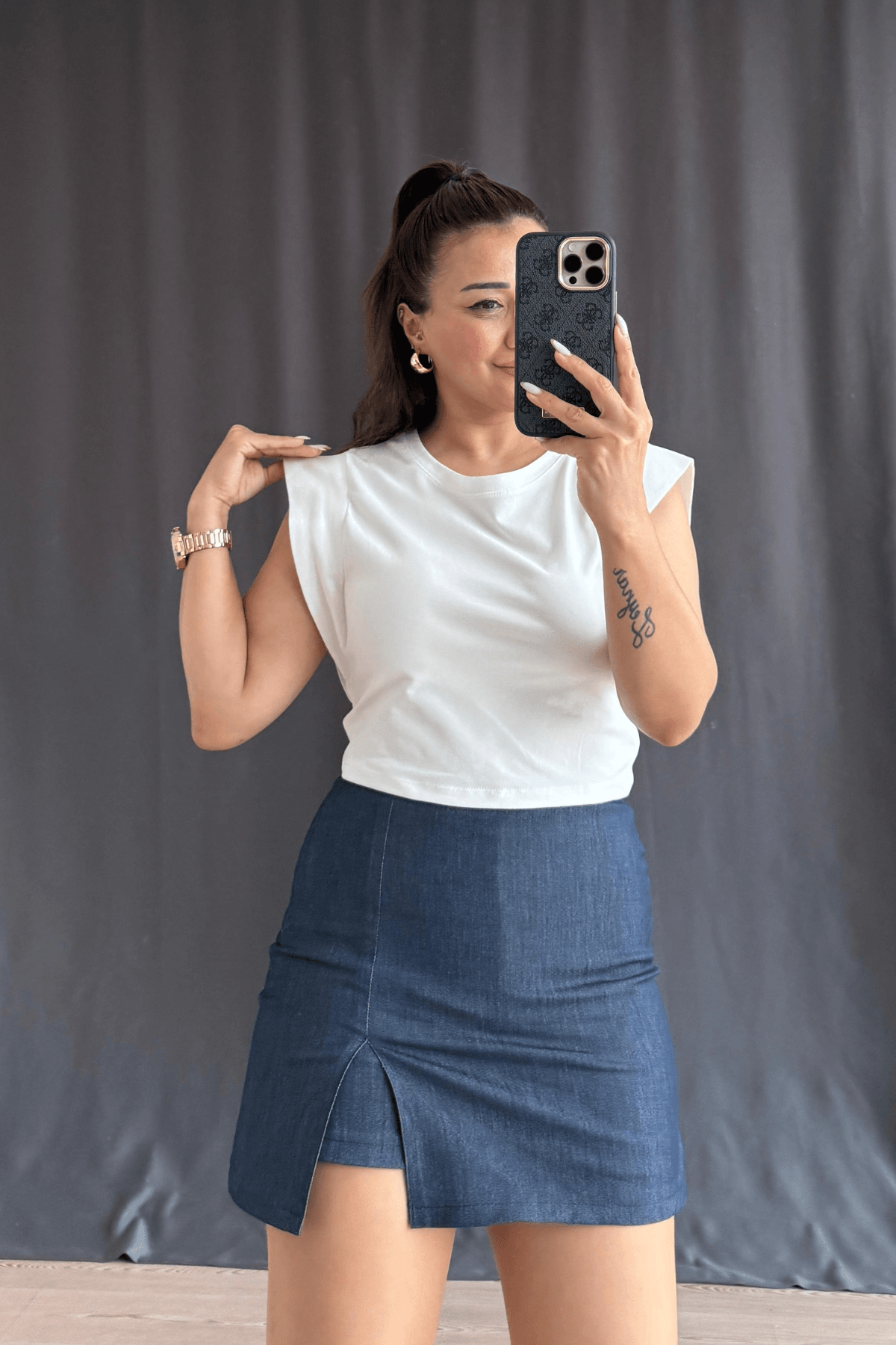 Tinty Crop Bluz