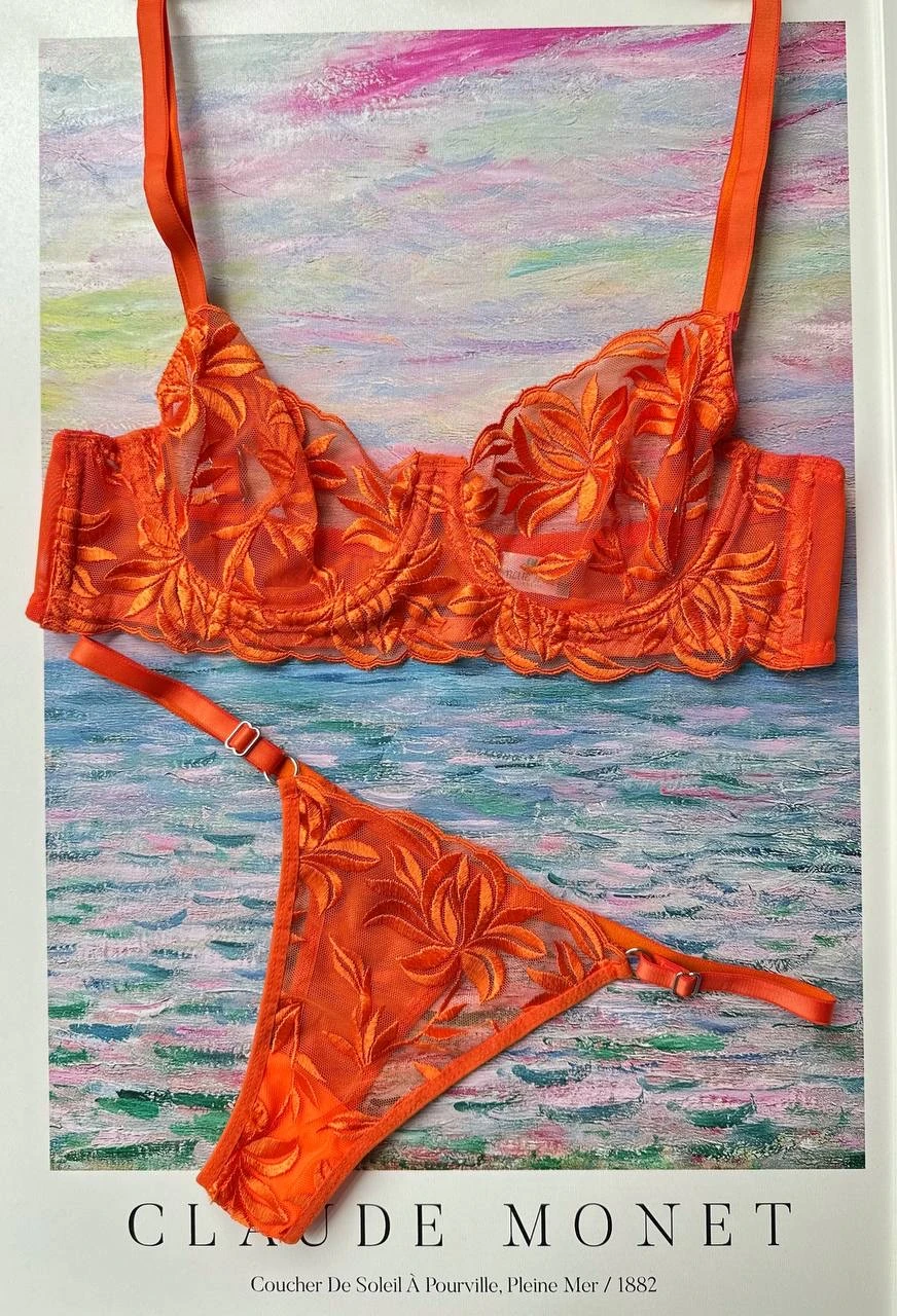 Turuncu Yaprak Detaylı Takım