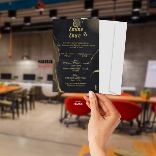 Beyaz Zarflı Davetiye (1000 Adet)
