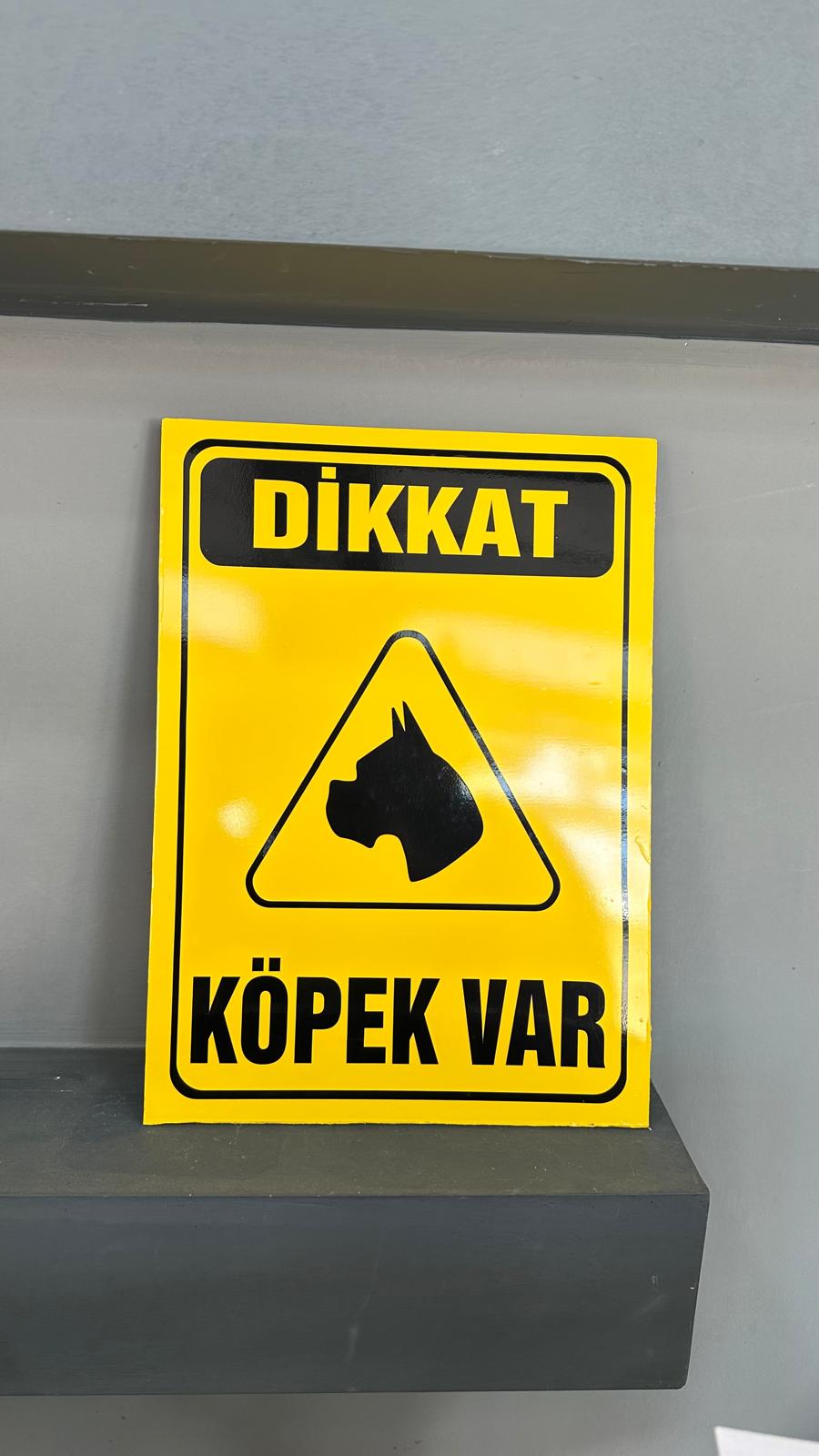Dikkat Köpek Var (Metal Levha)