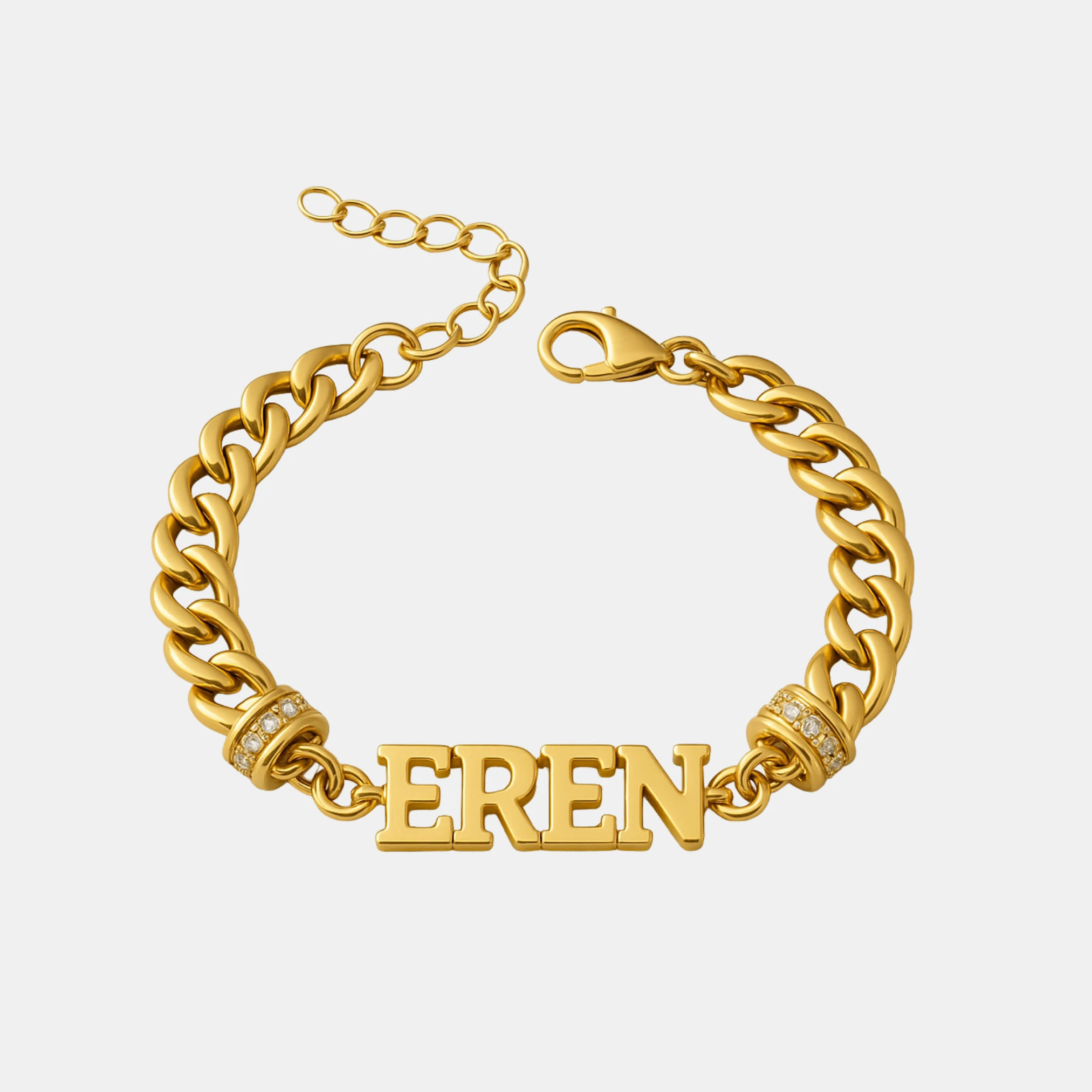 GÜMÜŞ BİLEKLİK - Kalın Gurmet Zincir 925 AYAR İsim Bileklik