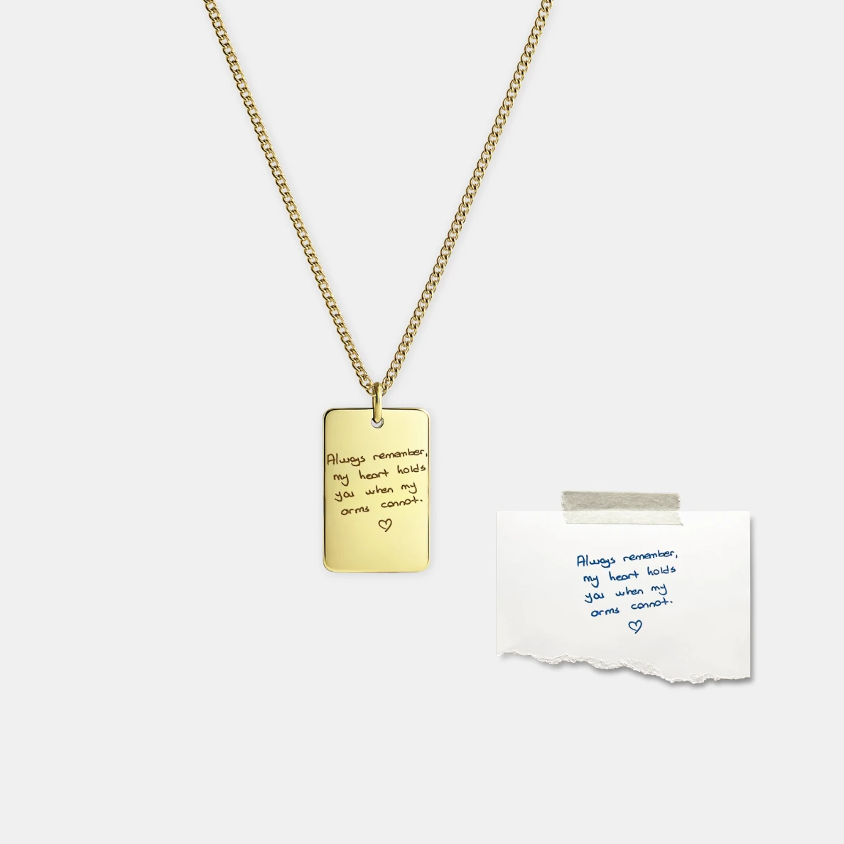 GÜMÜŞ KOLYE - Kişisel mesajlı unisex gravür kolye