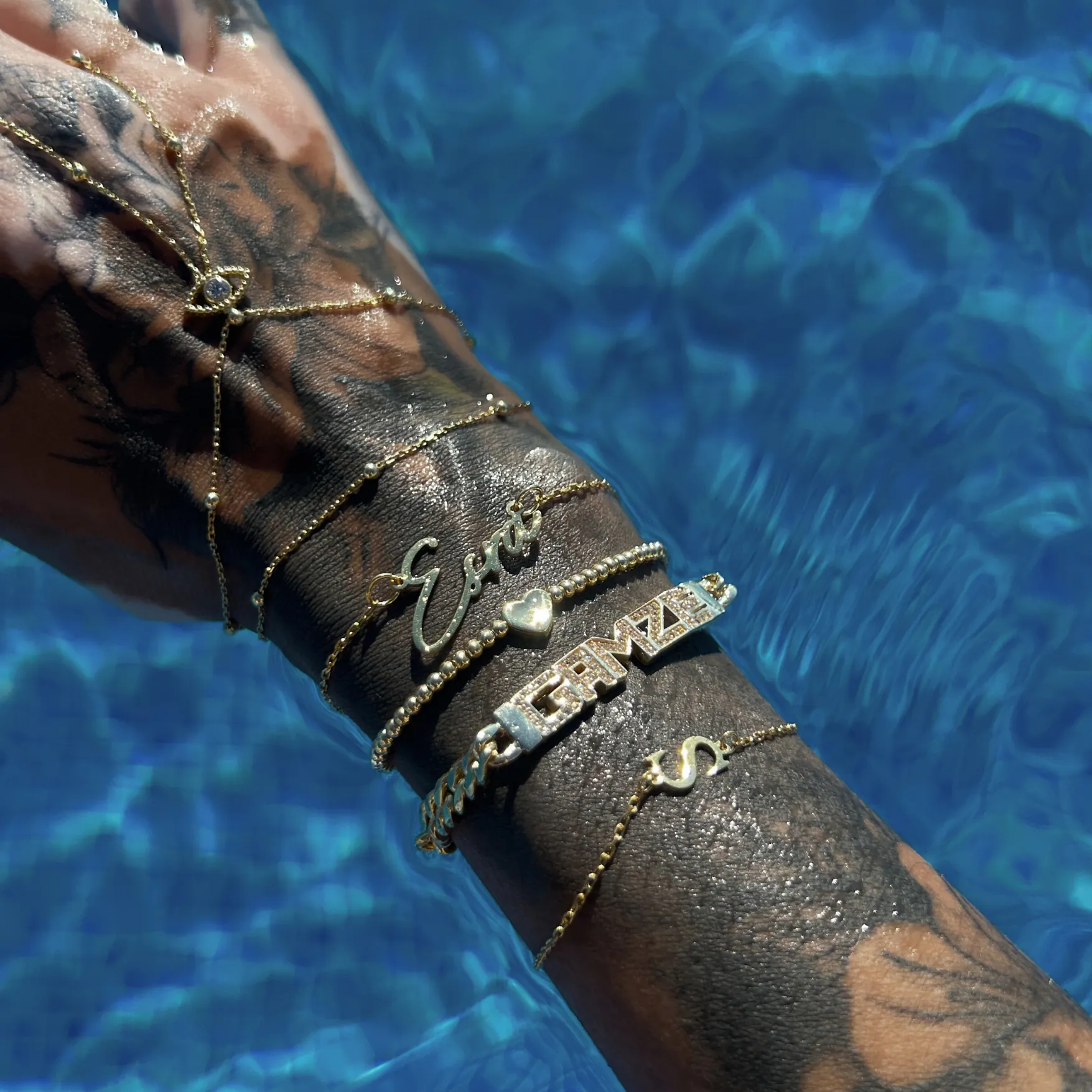 GÜMÜŞ BİLEKLİK - Kalın 925 AYAR İsim-Kelime Gurmet Bileklik