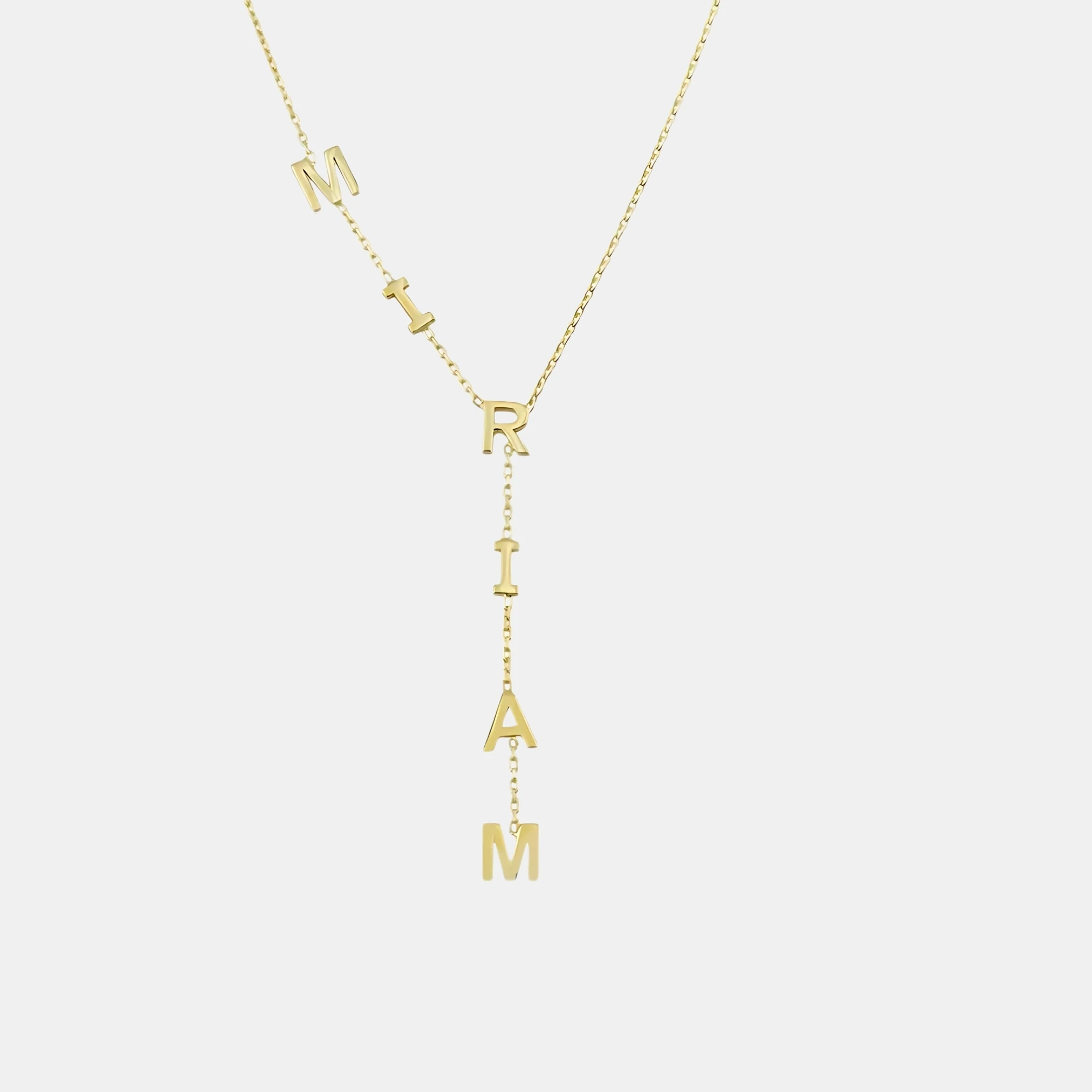 925 GÜMÜŞ - Sallantılı isim-kelime Y kolye