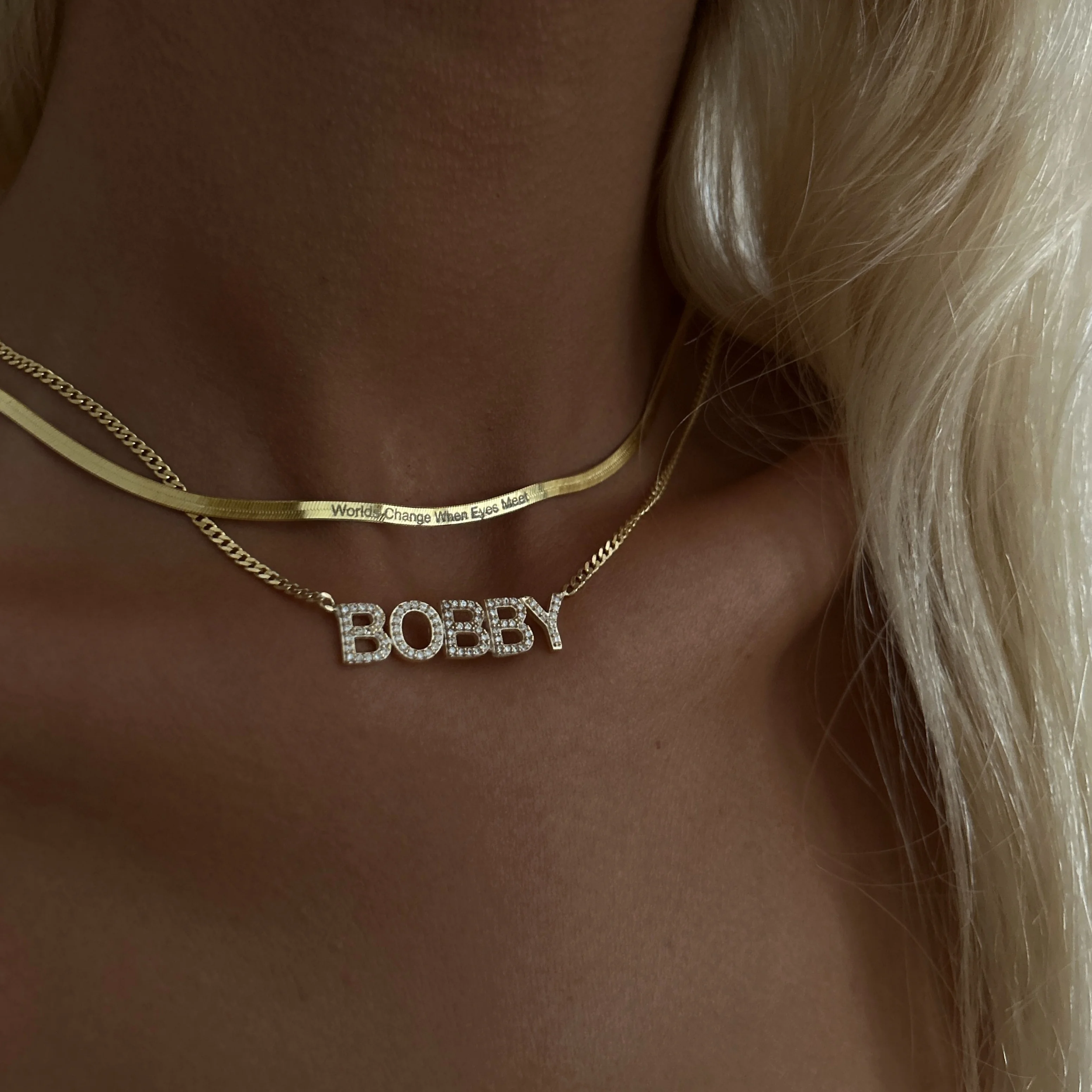 GÜMÜŞ ZİNCİR - 925 AYAR Slogan italyan zincir choker