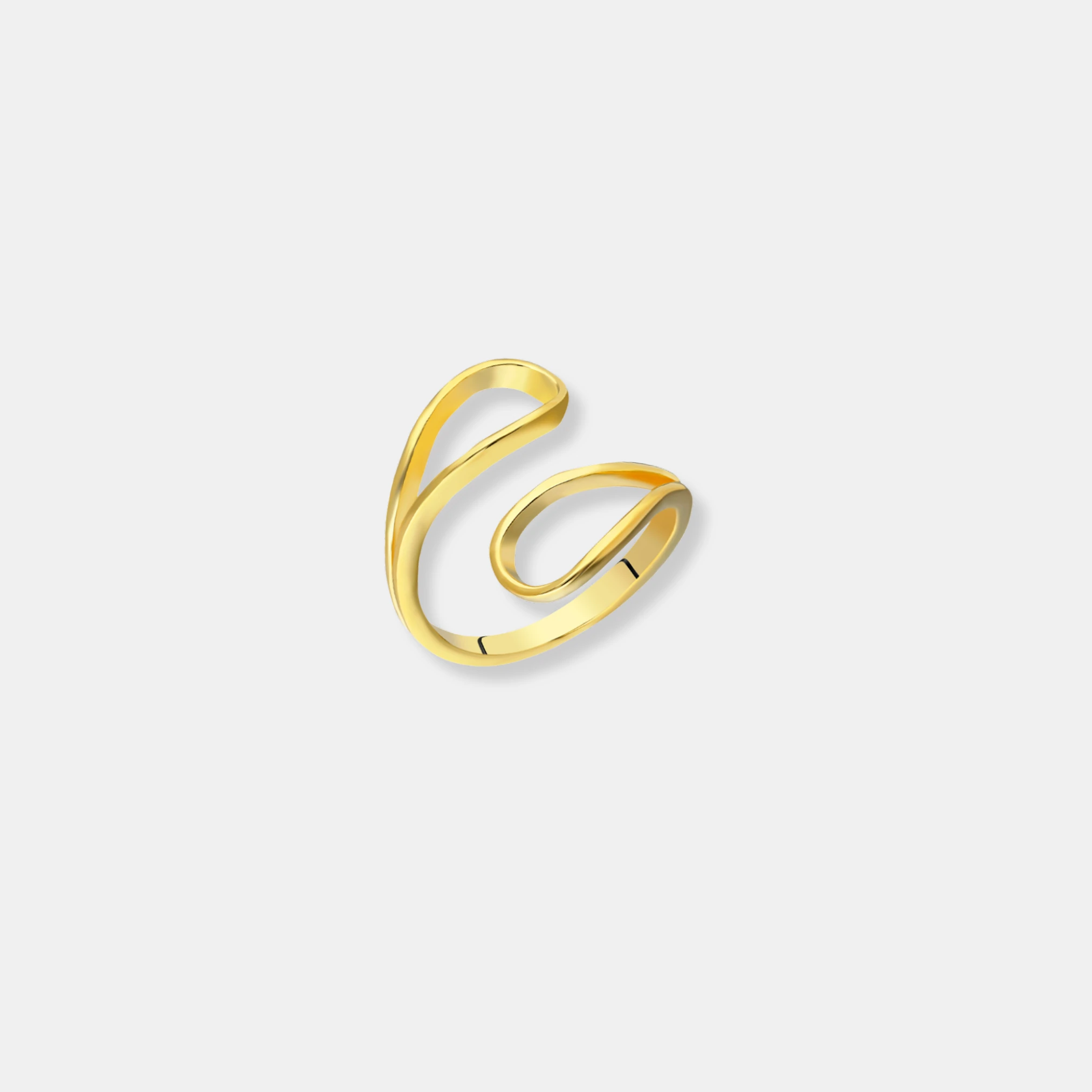 GÜMÜŞ YÜZÜK - Asimetrik 925 AYAR Birleşim Yüzük