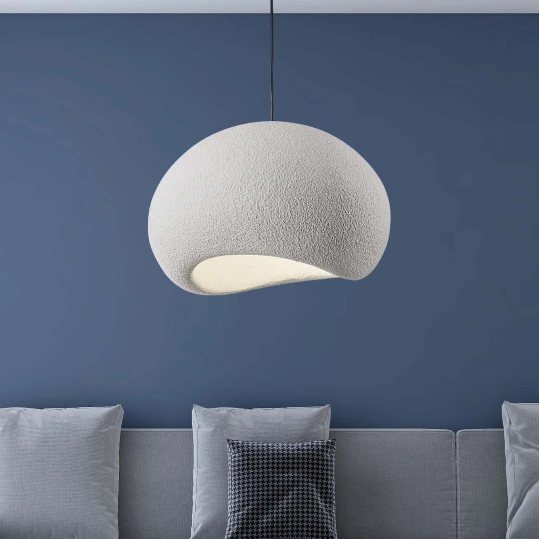 Luna Beyaz Beton Sarkıt Avize