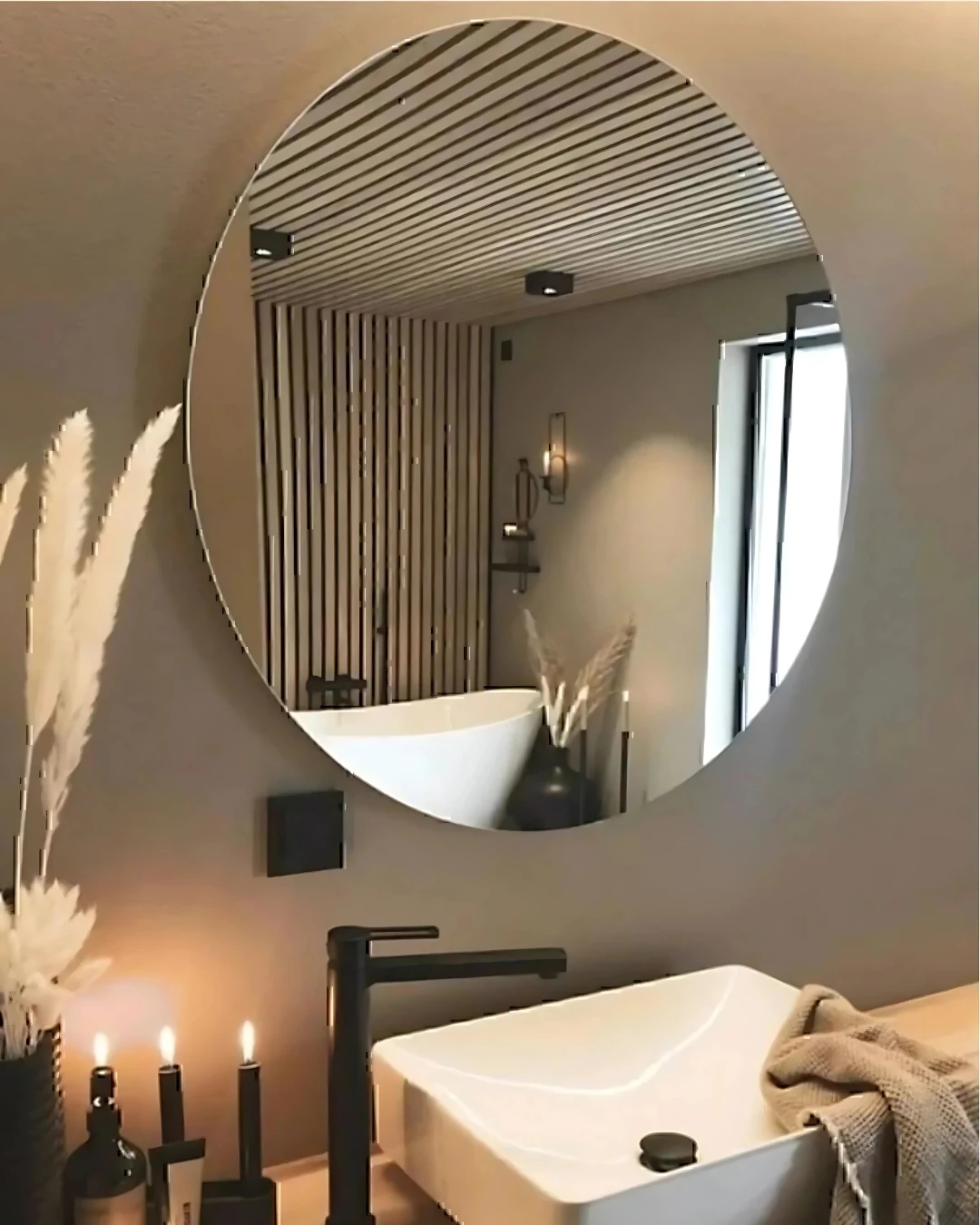 45cm Çap Dekoratif Ayna