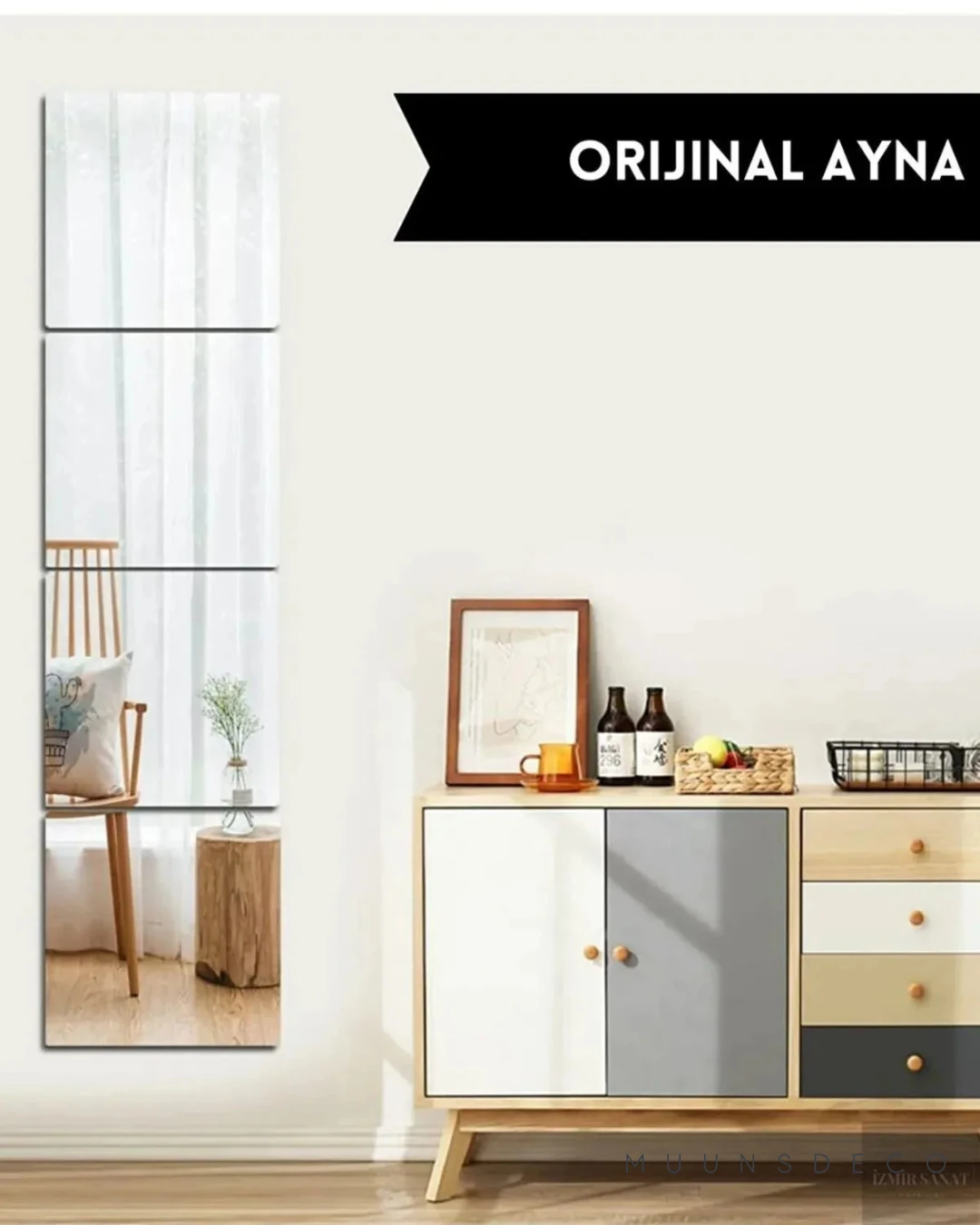 4'lü Dekoratif Ayna