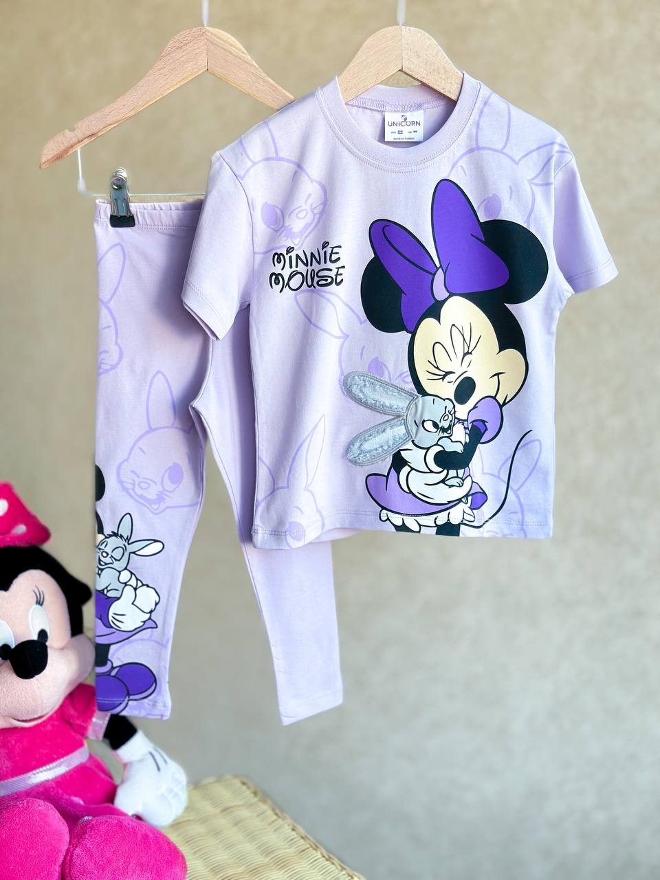 Minnie Mouse Detaylı Alt Üst Takım