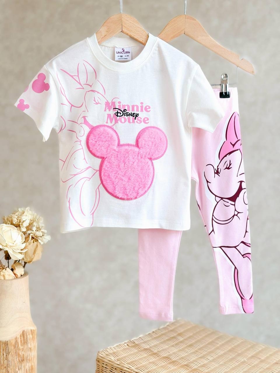 Minnie Mouse Detaylı Alt Üst Takım