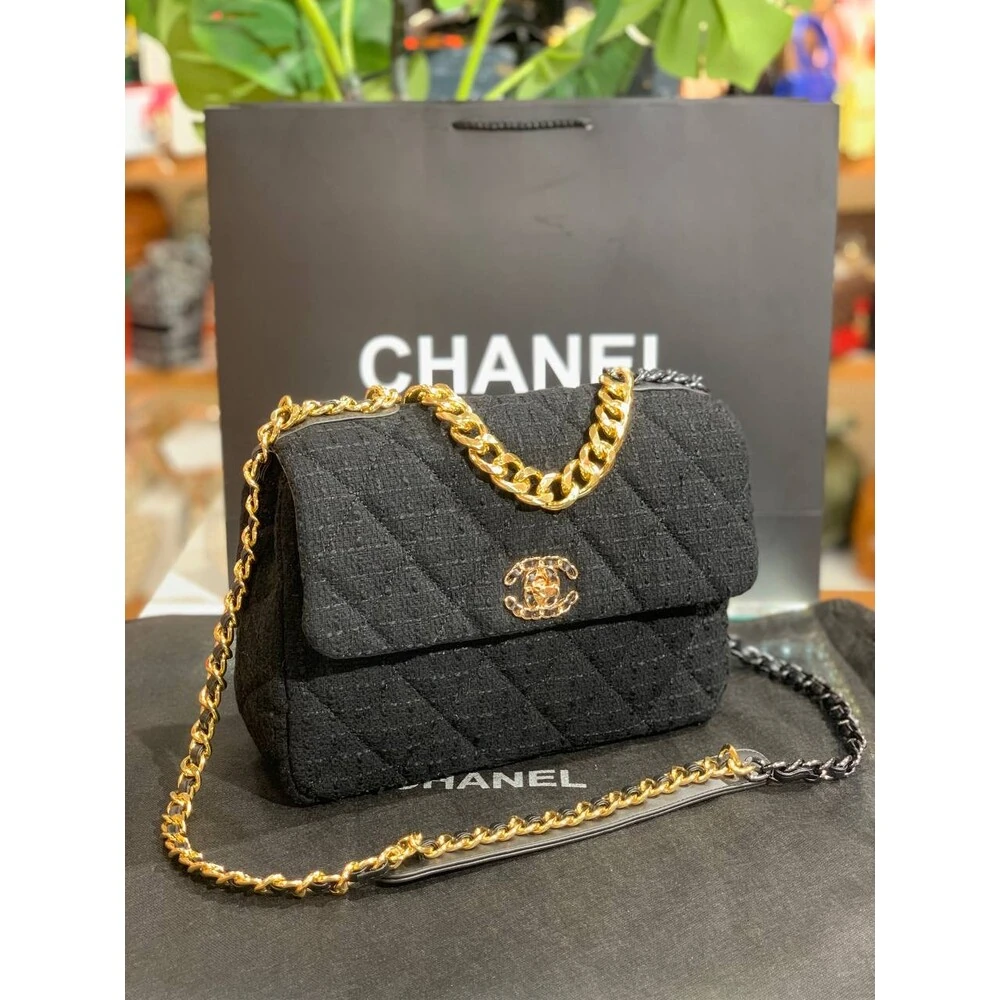 CHANEL 19 HASIR MODEL ÇANTA (1030)