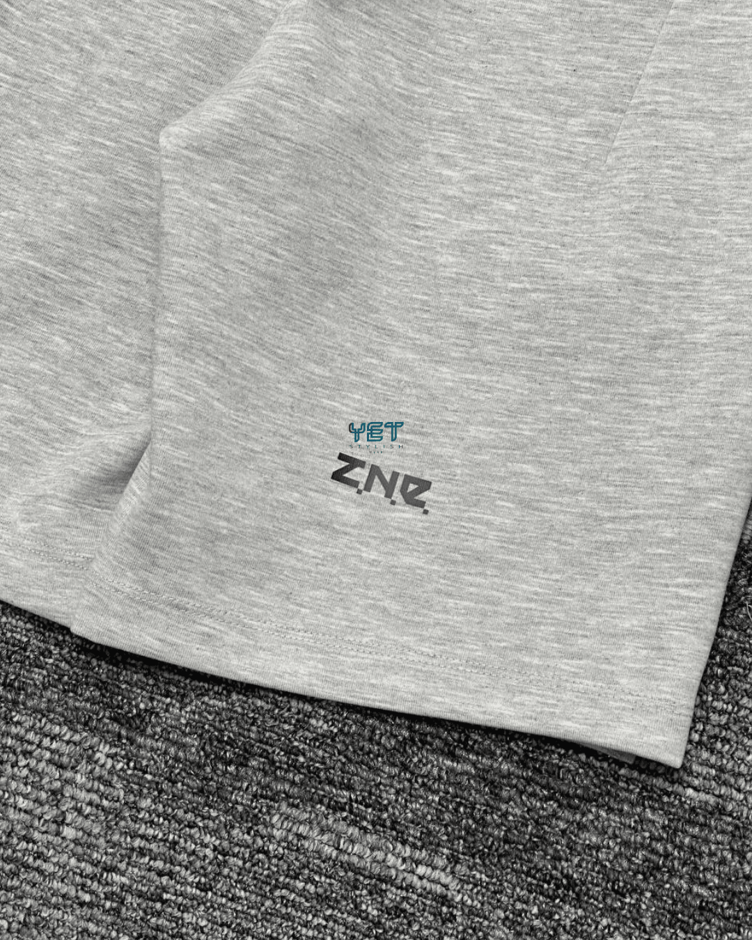 Z.N.E Premium Şort - Gri Melanj
