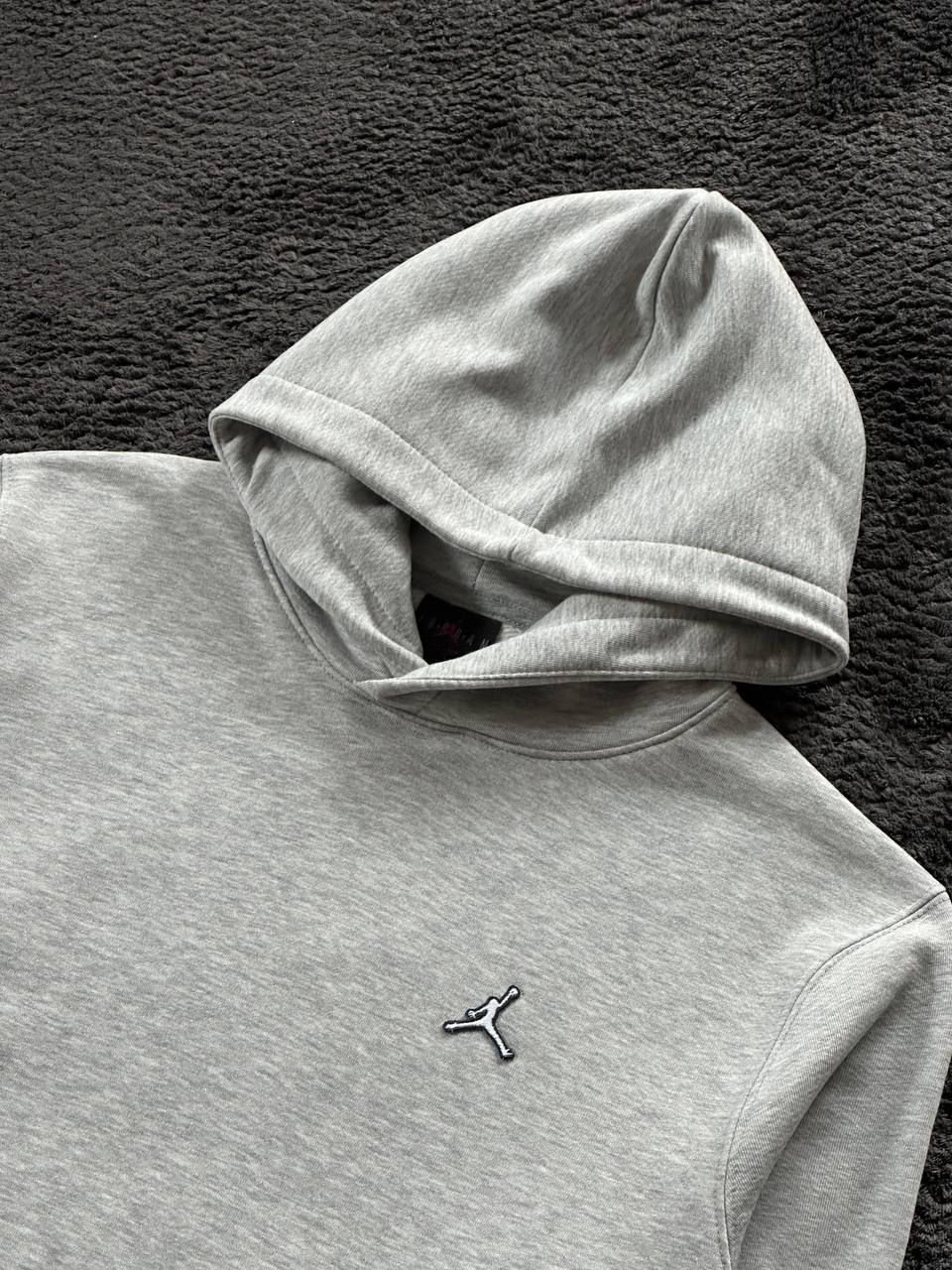 Jrdn Essential Fleece Hoodie - Gri Melanj