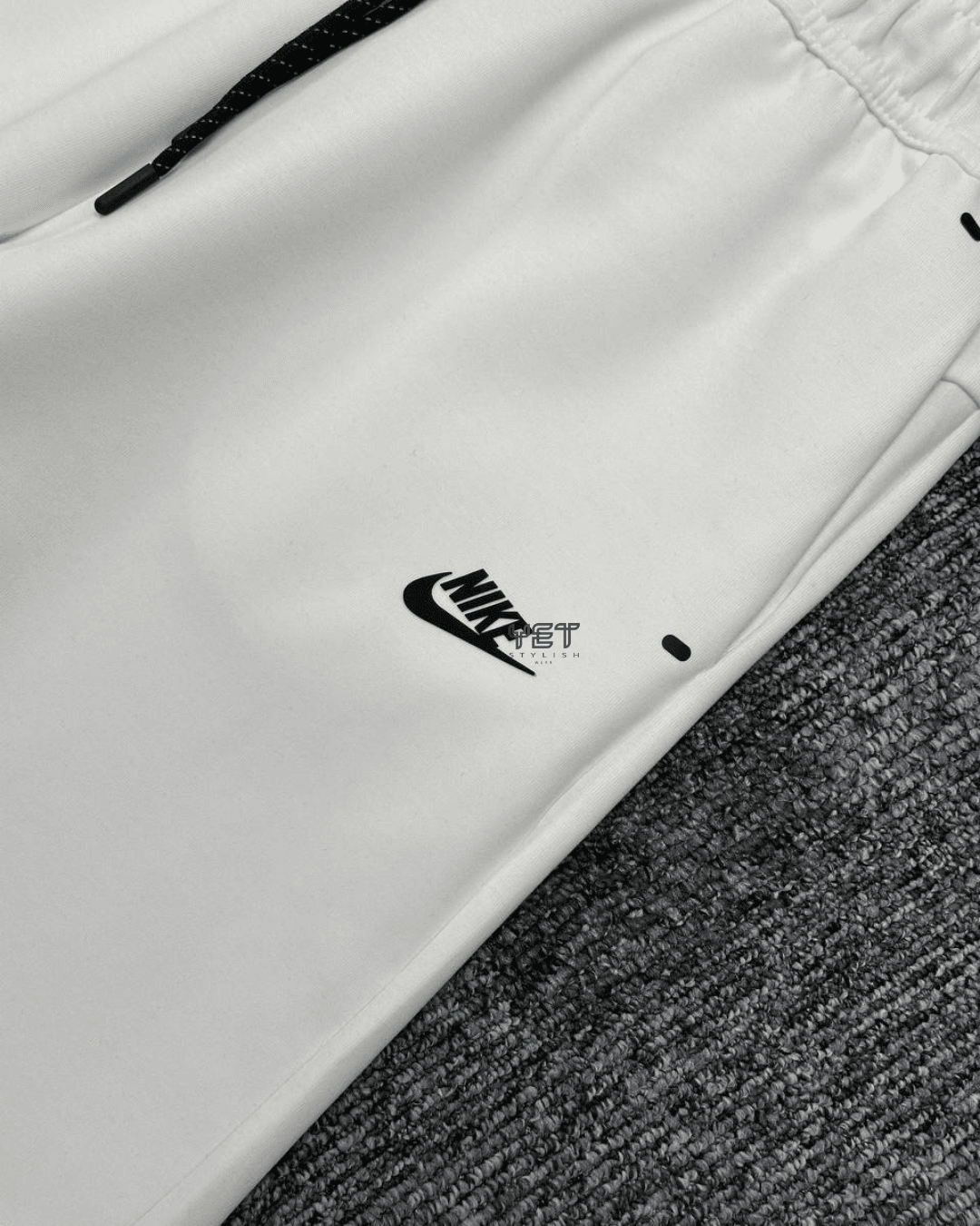 Tech Fleece Şort - Ekru Beyaz