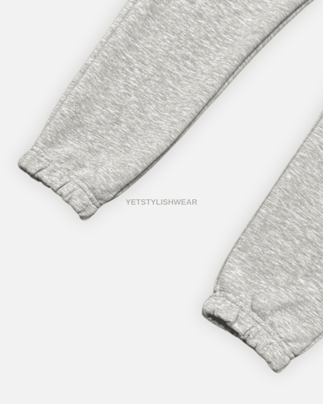 Elastic Cuff Eşofman Altı - Gri Melanj