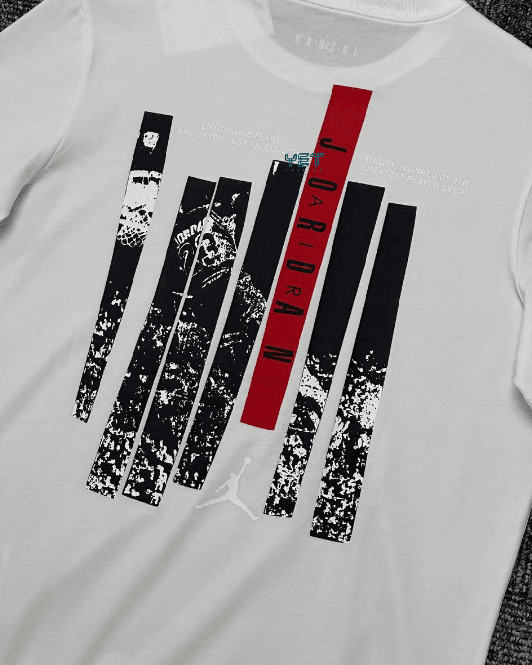 Jrdn M Brand GFX SS Tişört - Ekru Beyaz