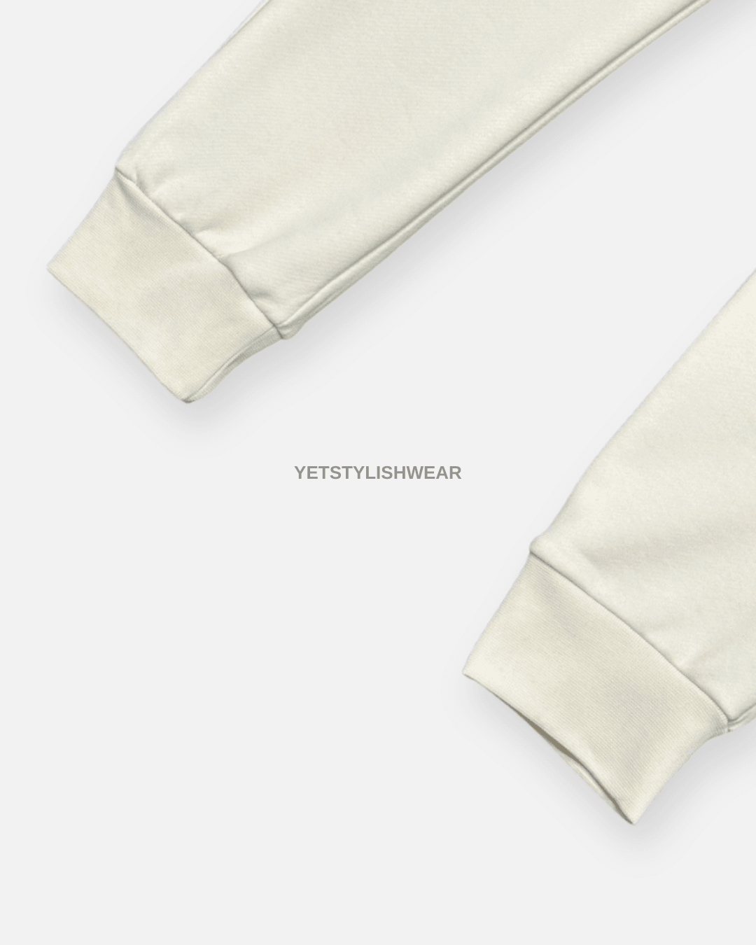 Small Script Logo Fleece Eşofman Altı - Ekru Beyaz