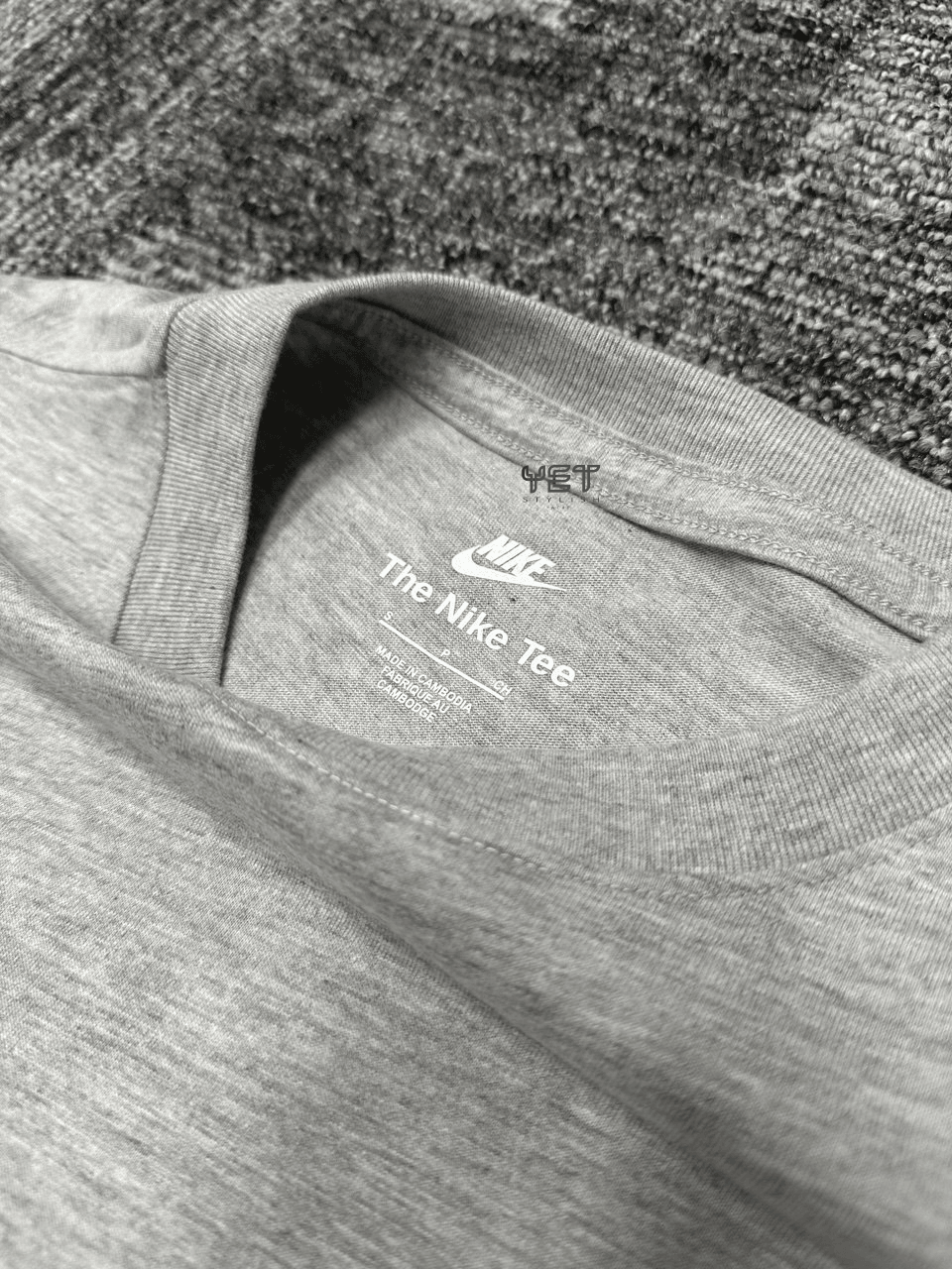 Club Fleece Tişört - Gri Melanj