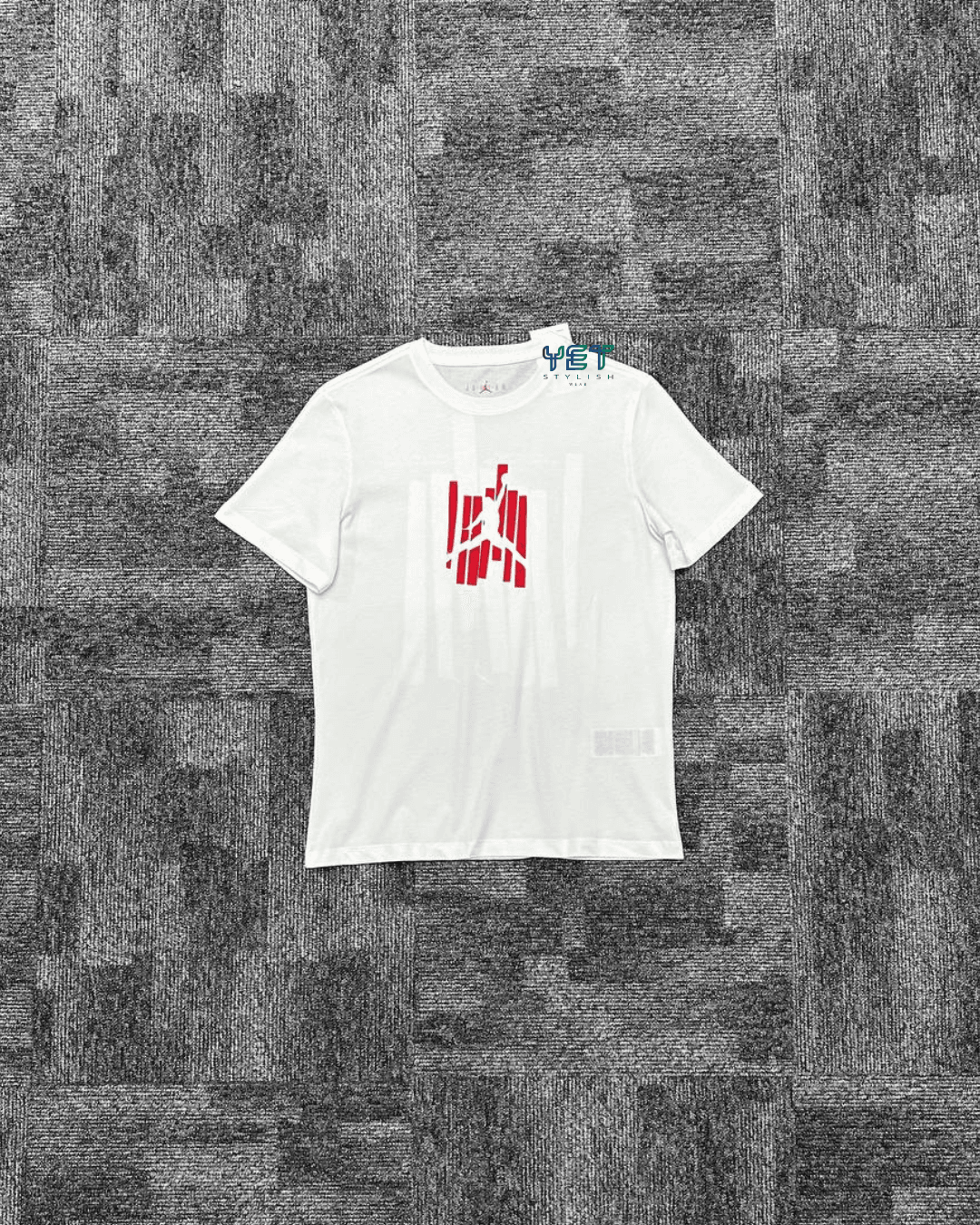 Jrdn M Brand GFX SS Tişört - Ekru Beyaz